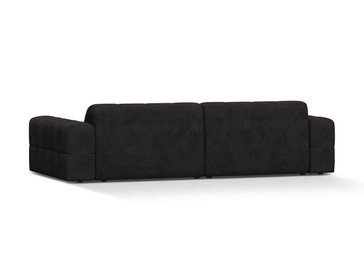 Sofa 4-osobowa JENNIFER antracytowy szenil – ujęcie tylne