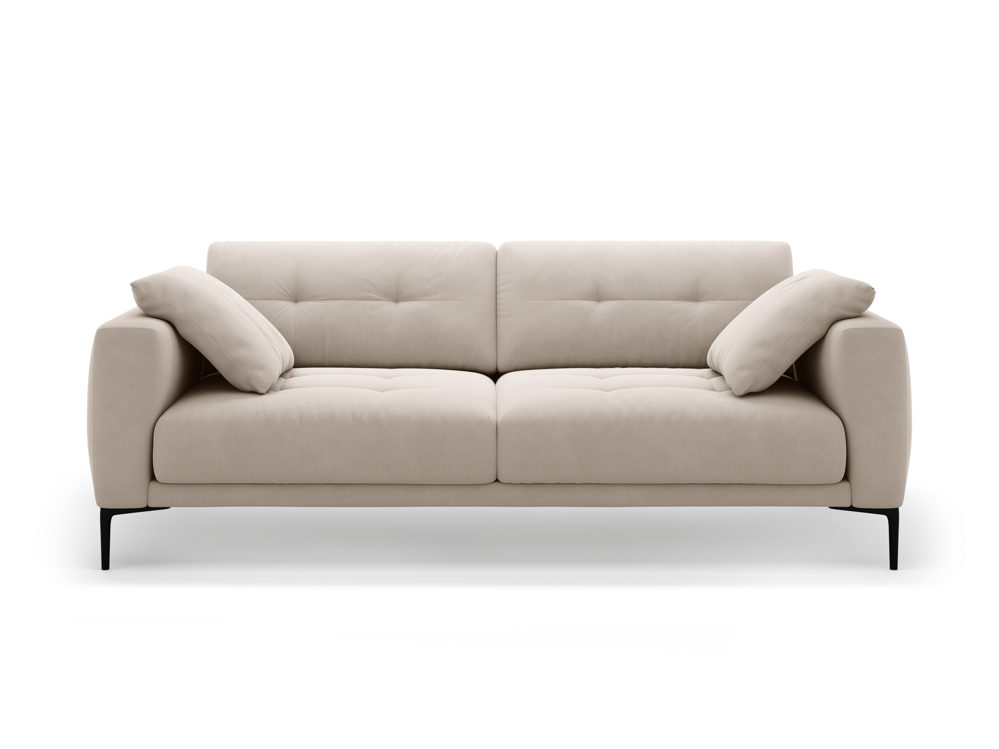 Sofa aksamitna 4-osobowa BEMY beige