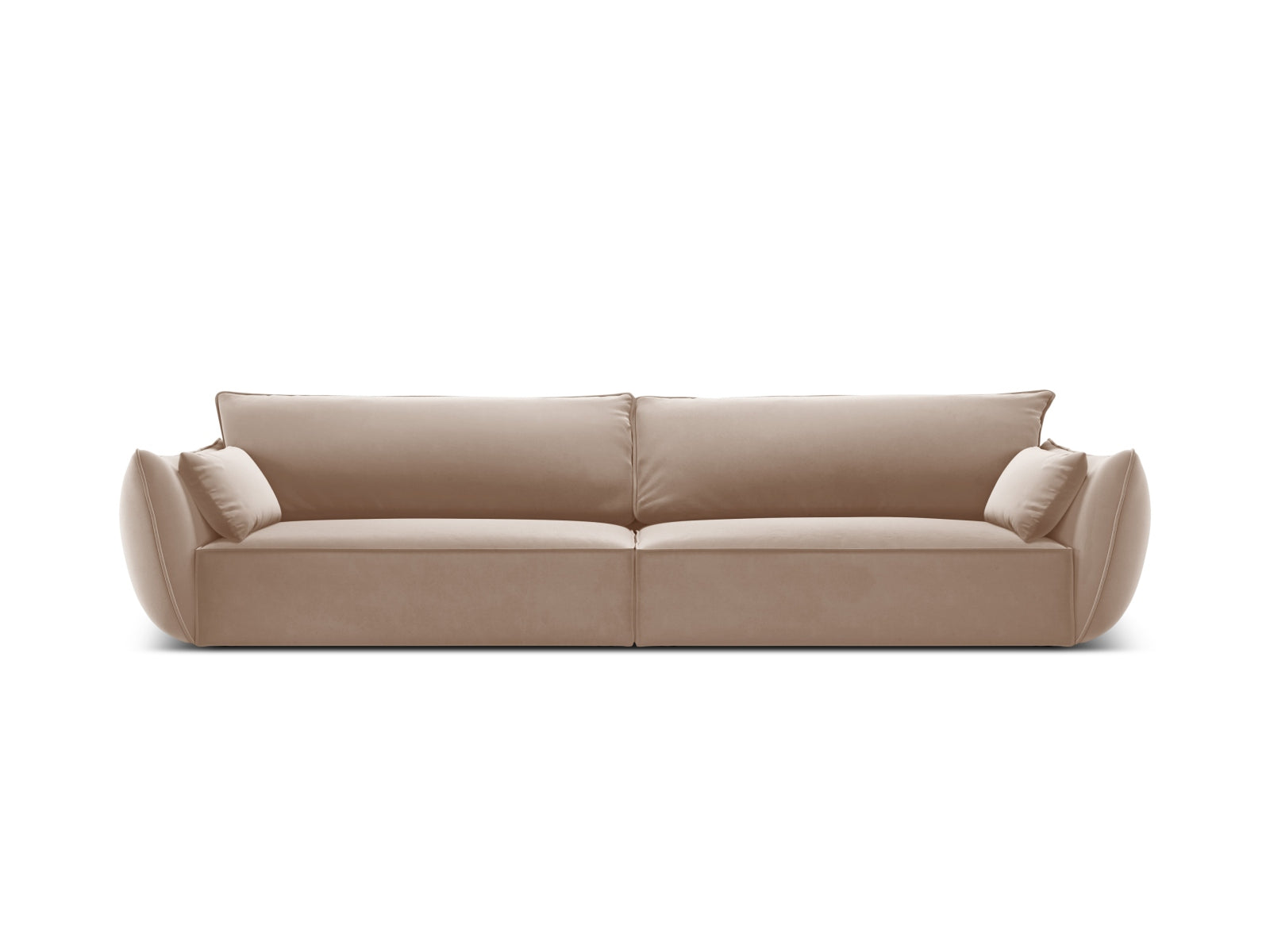 Sofa aksamitna 4-osobowa KAELLE beżowy – Micadoni