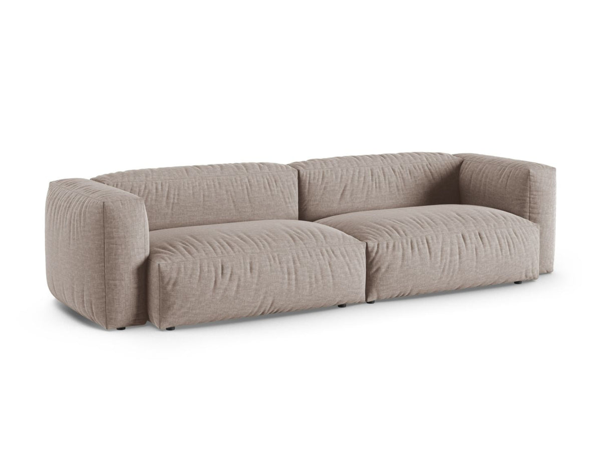 Sofa 4-osobowa XL MARTINA ciemnobeżowy – ujęcie boczne