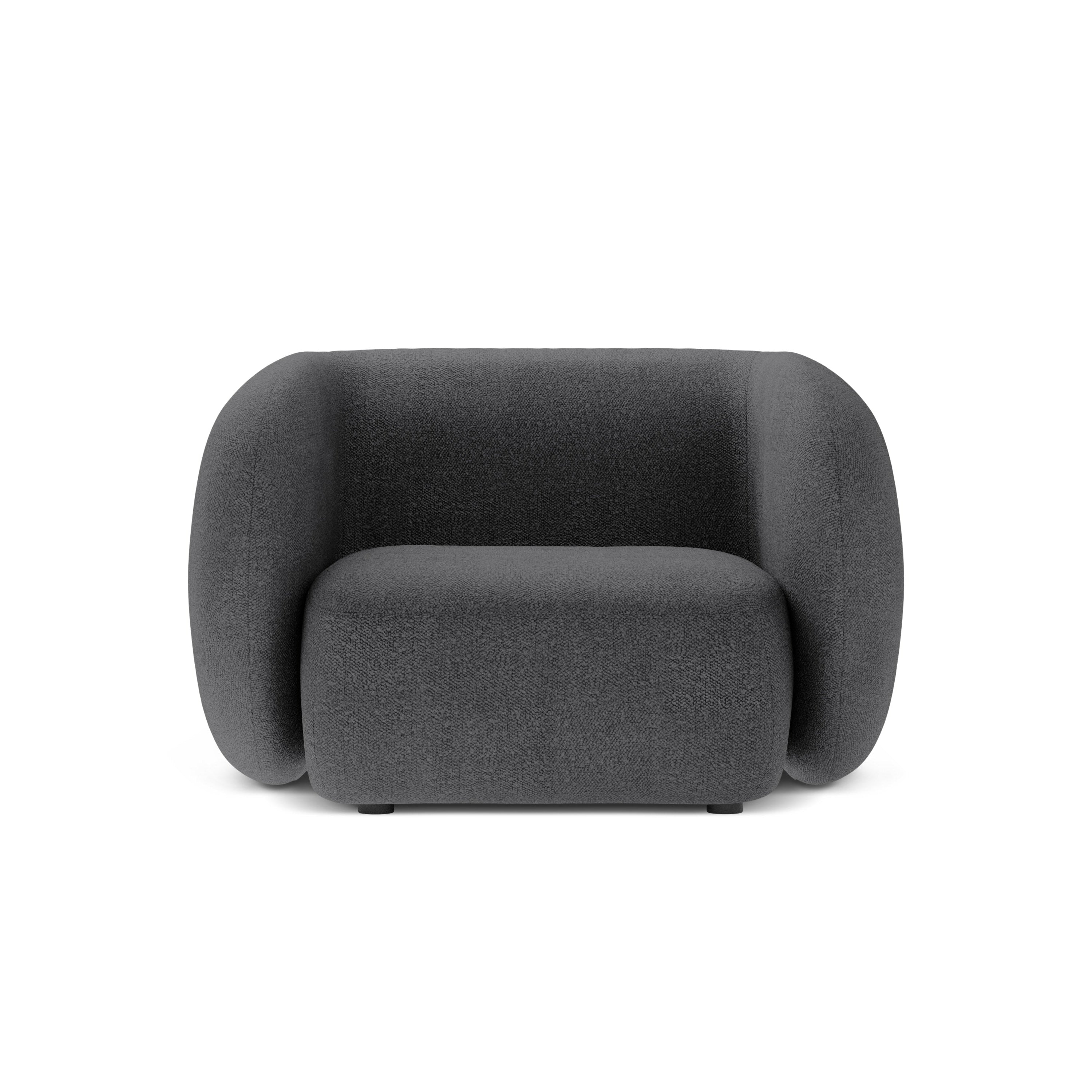 Sessel KATE dunkelgrau Boucle