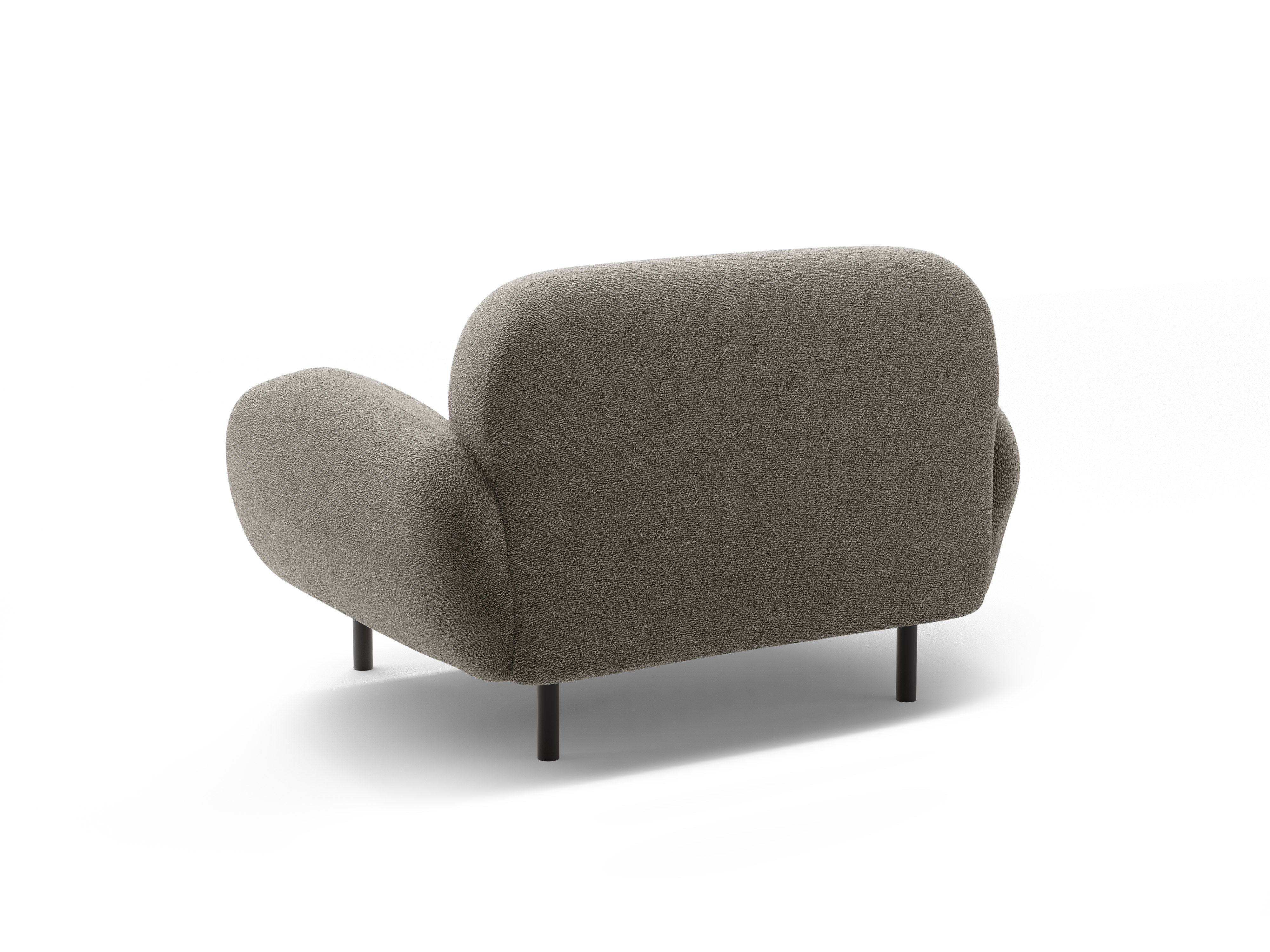 POPPY gray boucle armchair