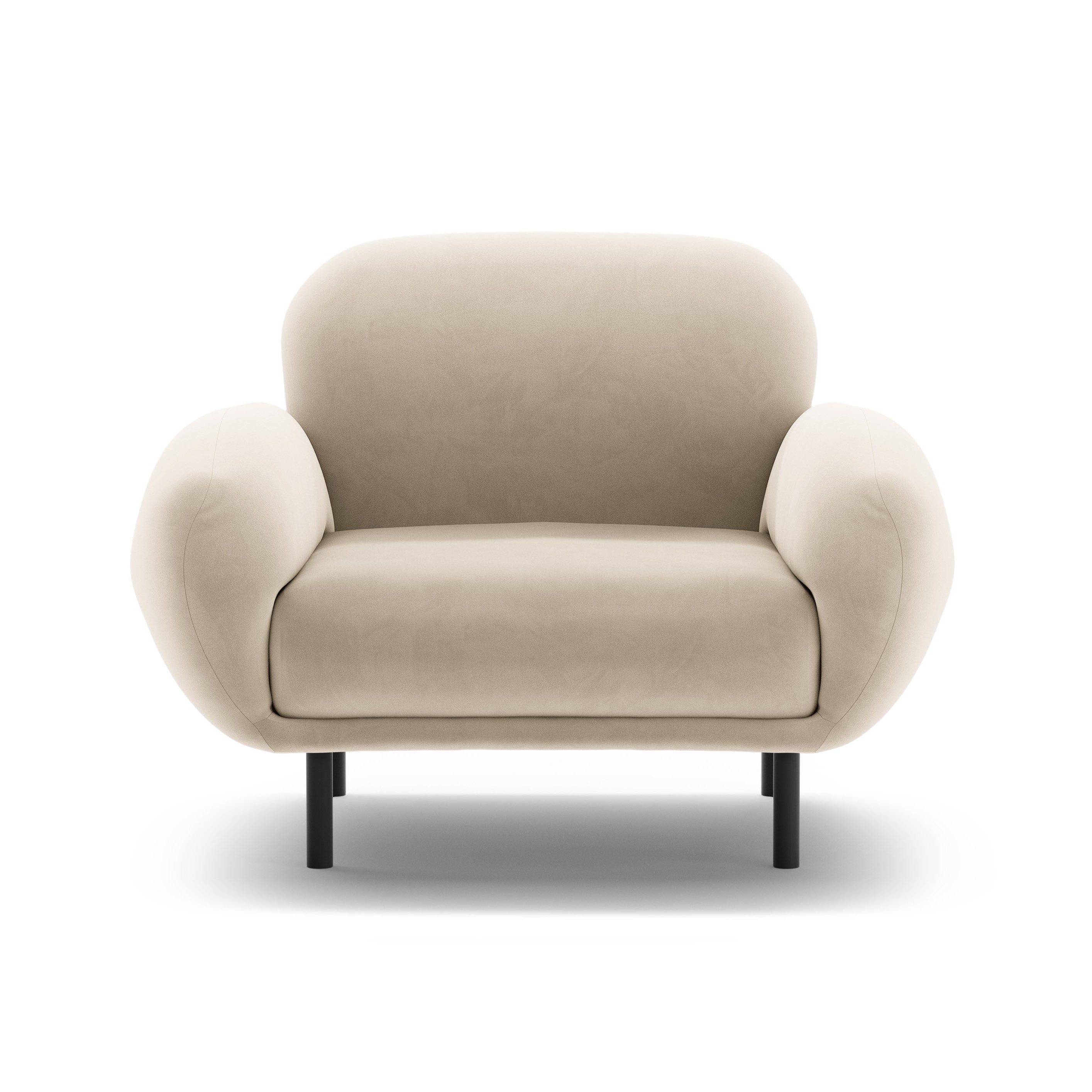 Samt Sessel POPPY ecru