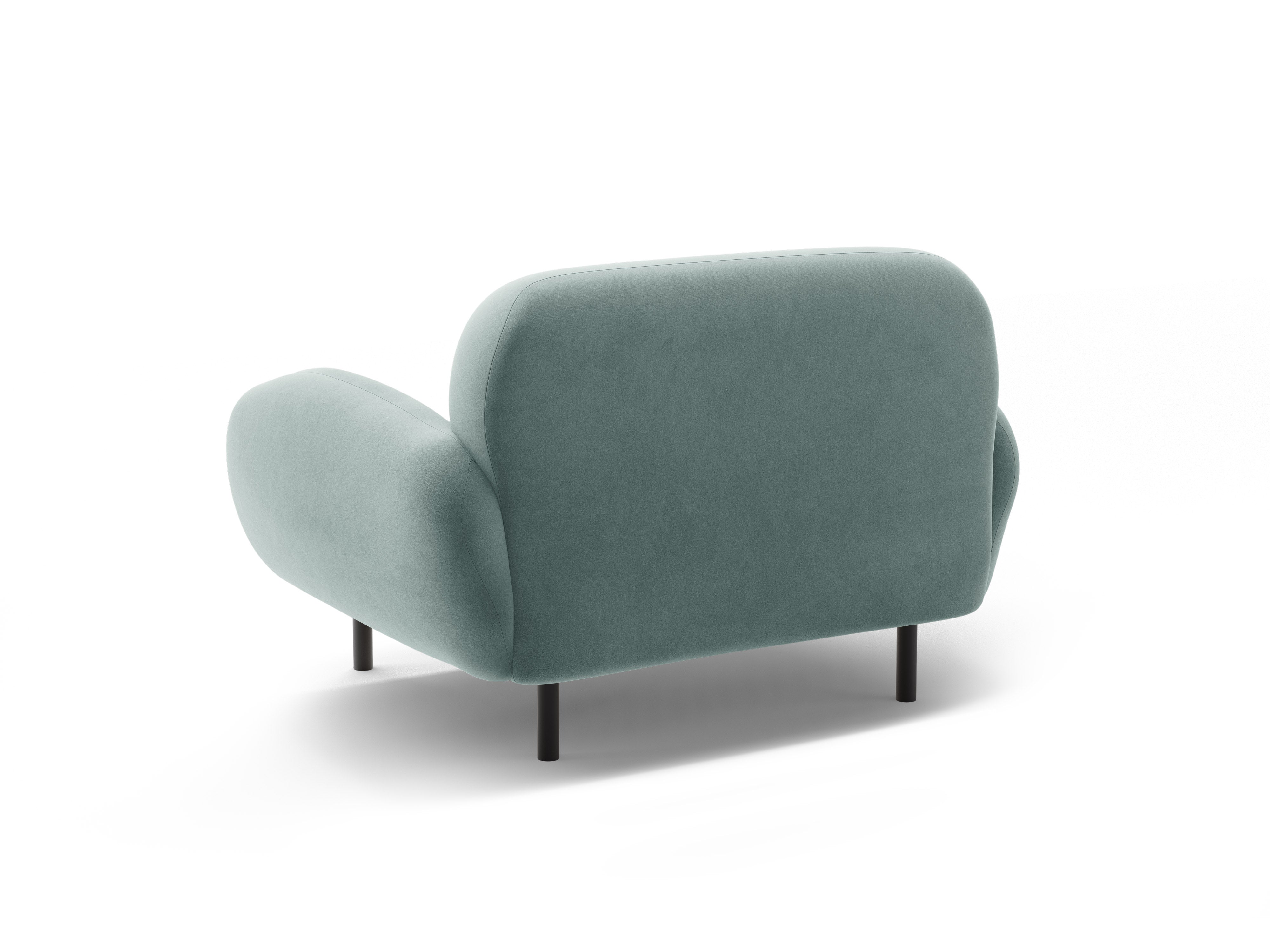 Velvet Armchair POPPY Light Blue