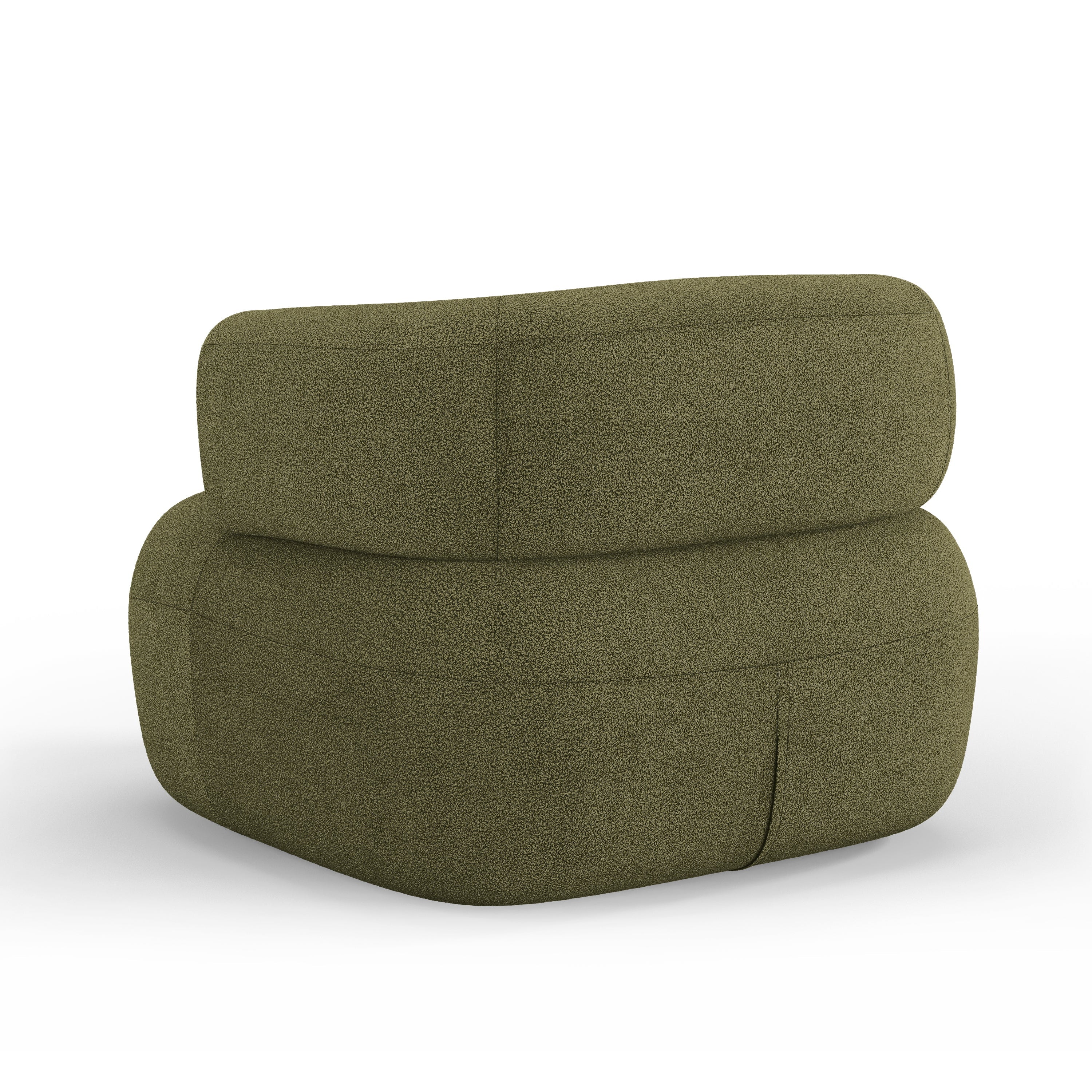 Fotel JENNY zielony boucle – Micadoni