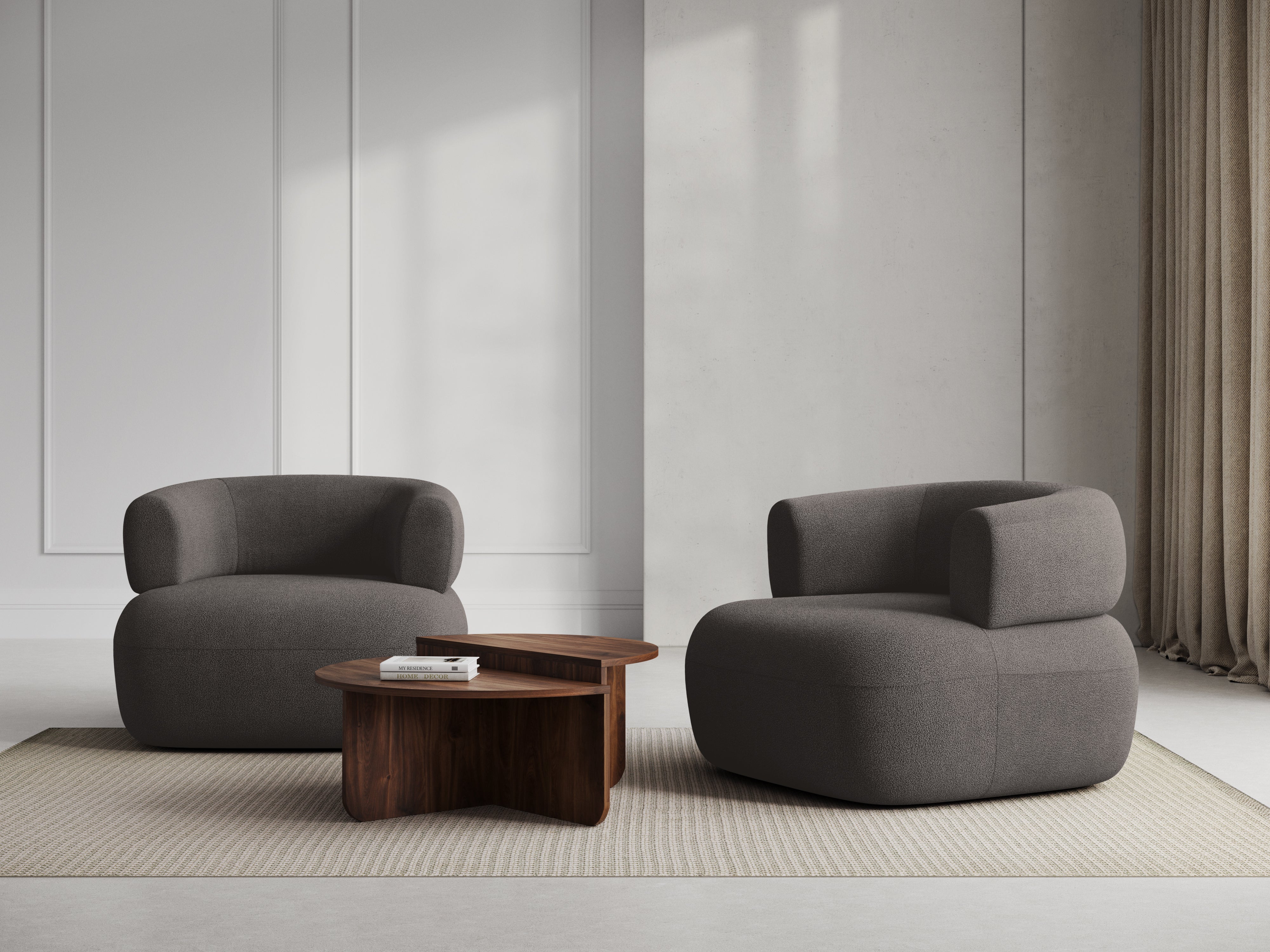 JENNY Armchair Gray Boucle
