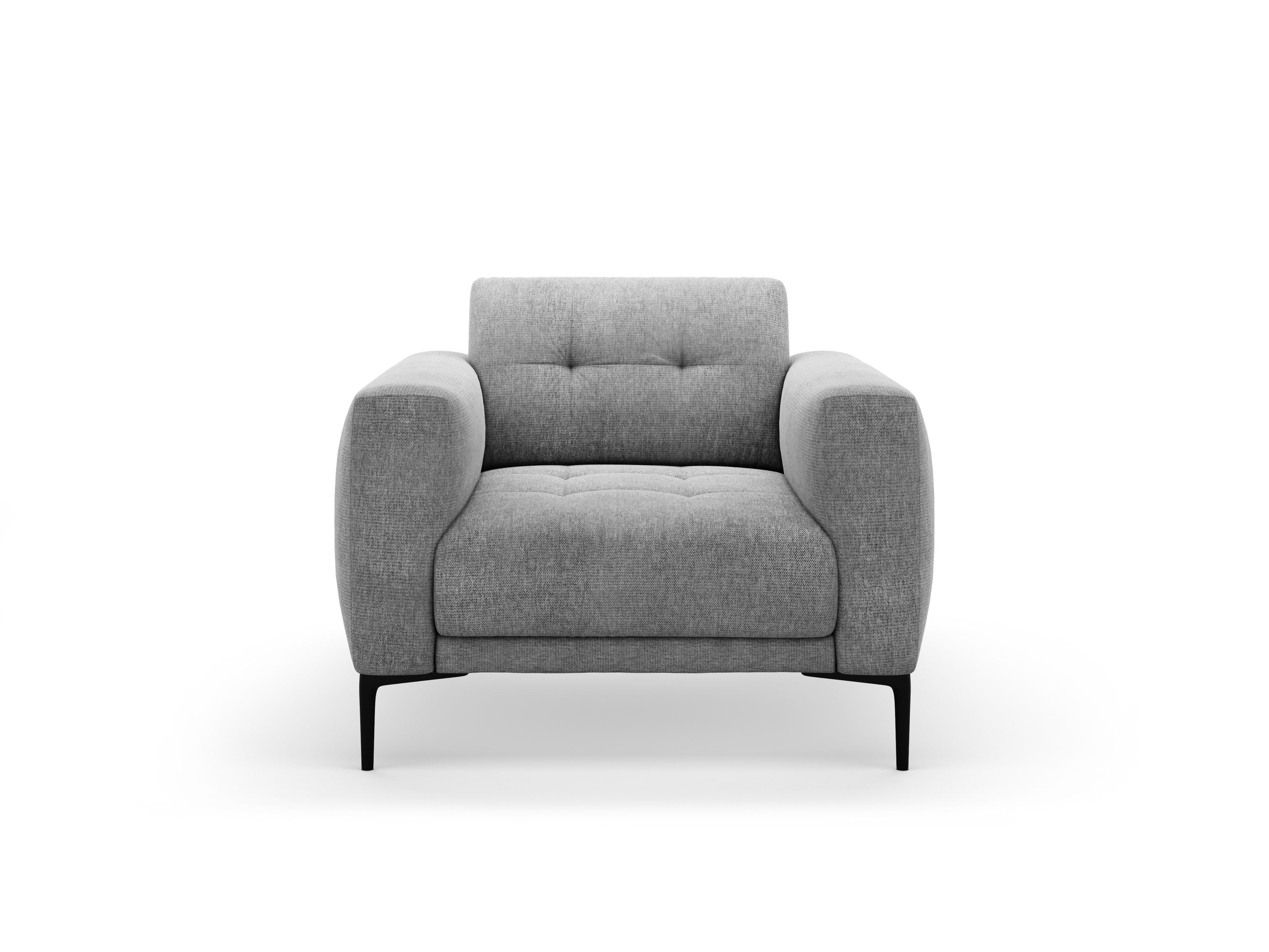 BEMY Armchair Gray Chenille