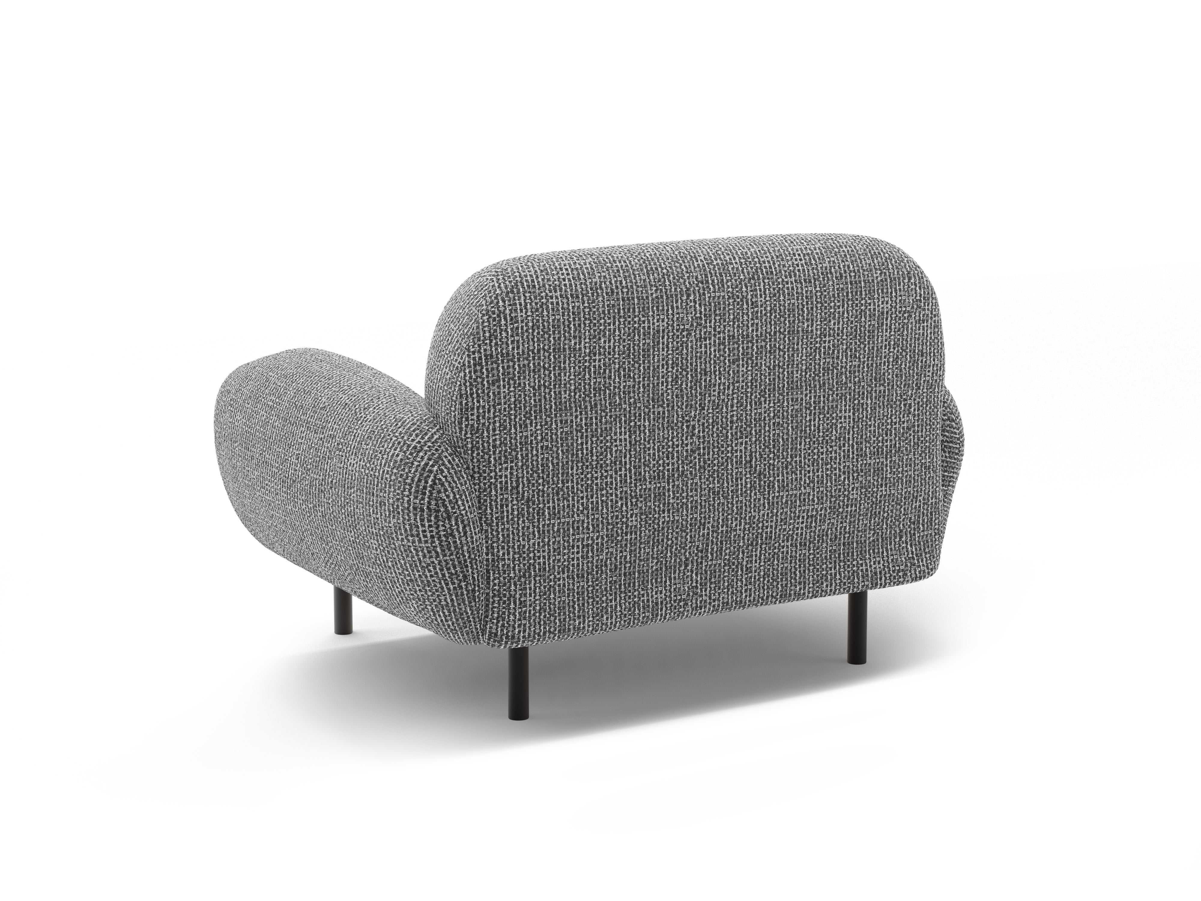 POPPY armchair dark gray chenille