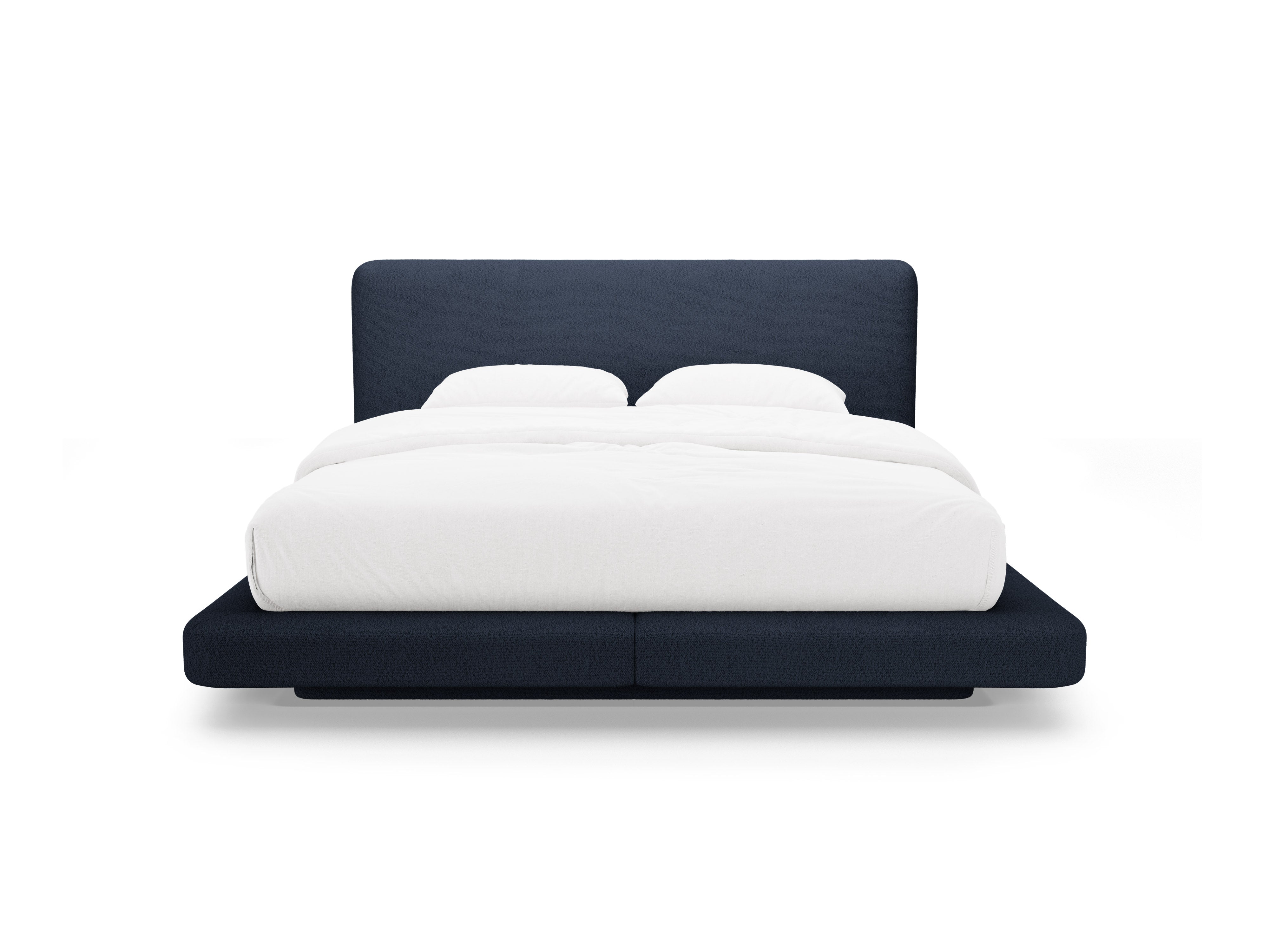 Bett LINEA dunkelblau Boucle