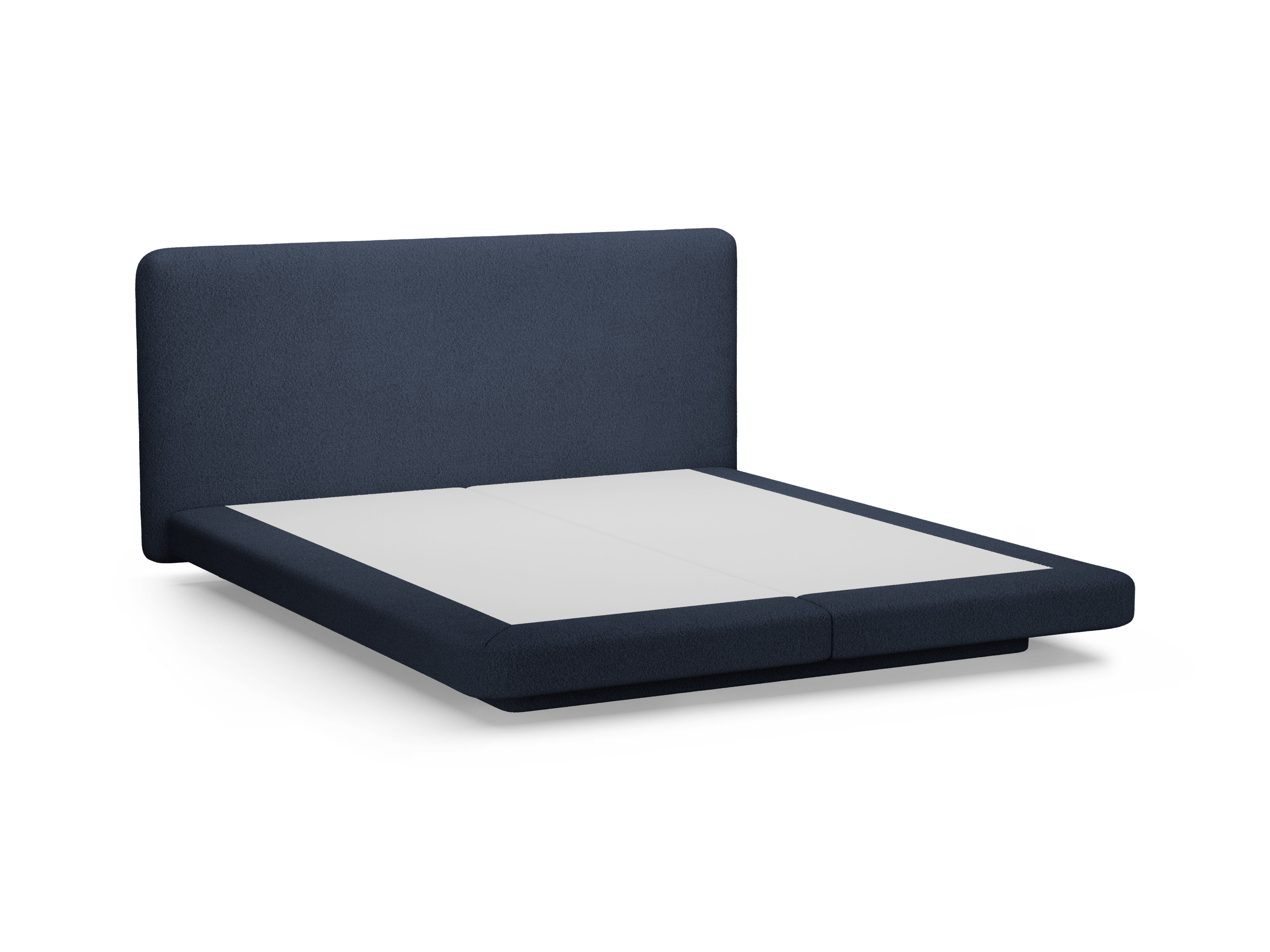 Bett LINEA dunkelblau Boucle