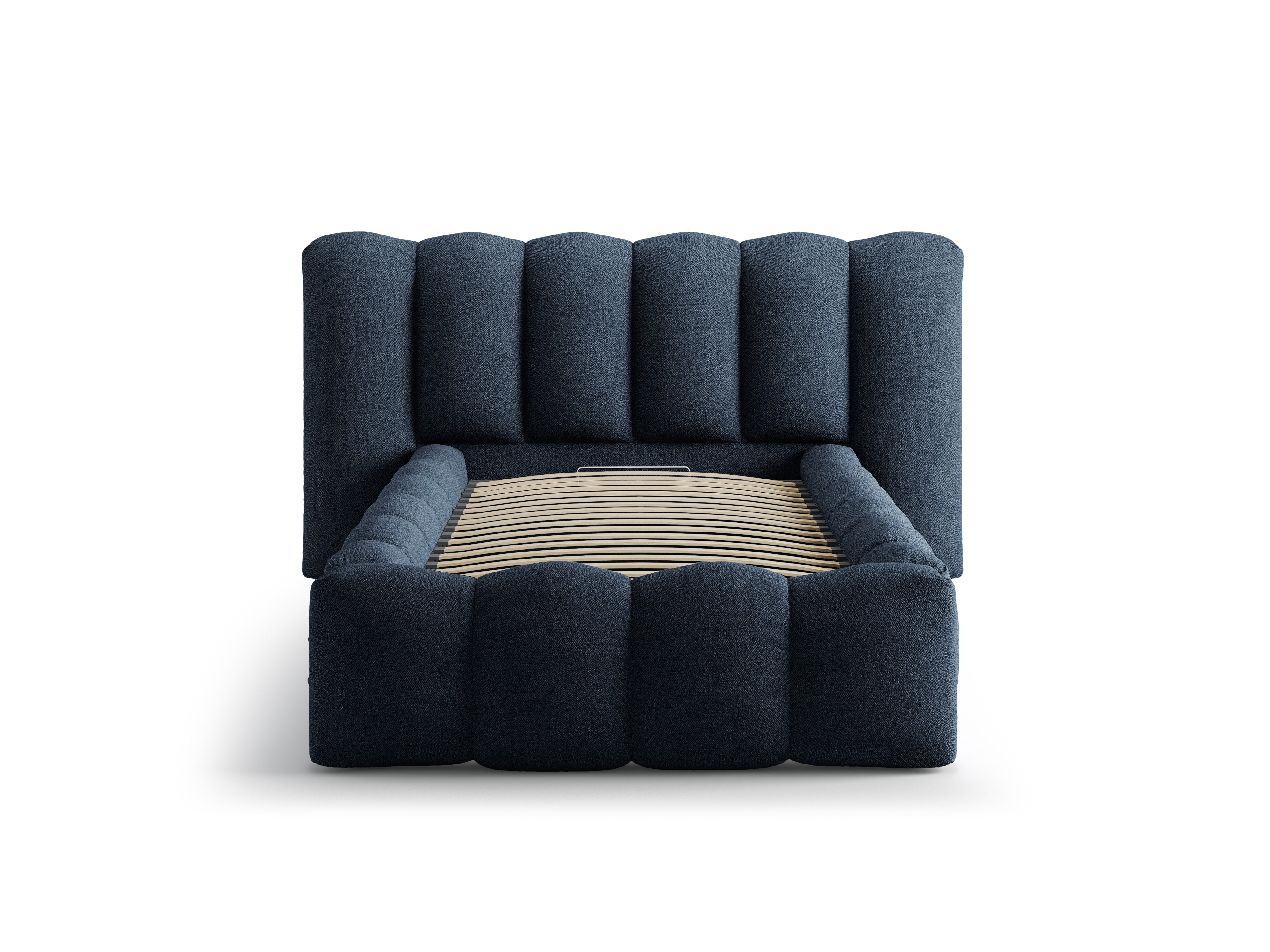 Bett LUPINE dunkelblau Boucle
