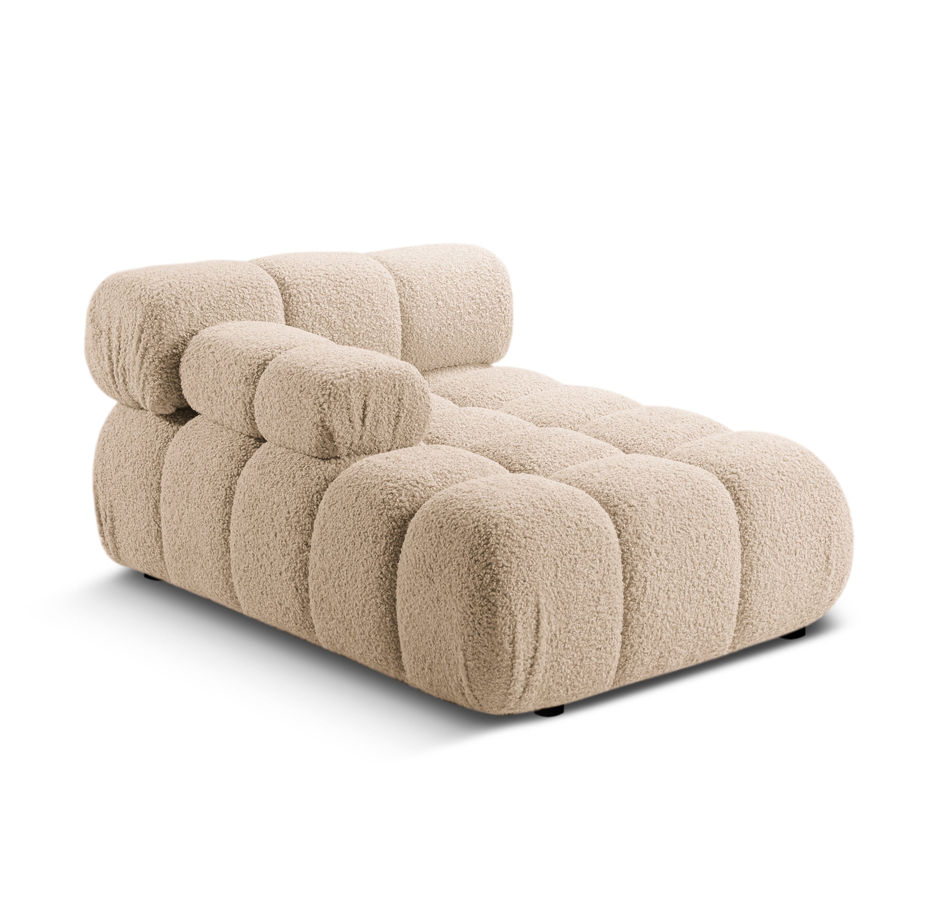Szezlong lewostronny BELLIS piaskowy boucle