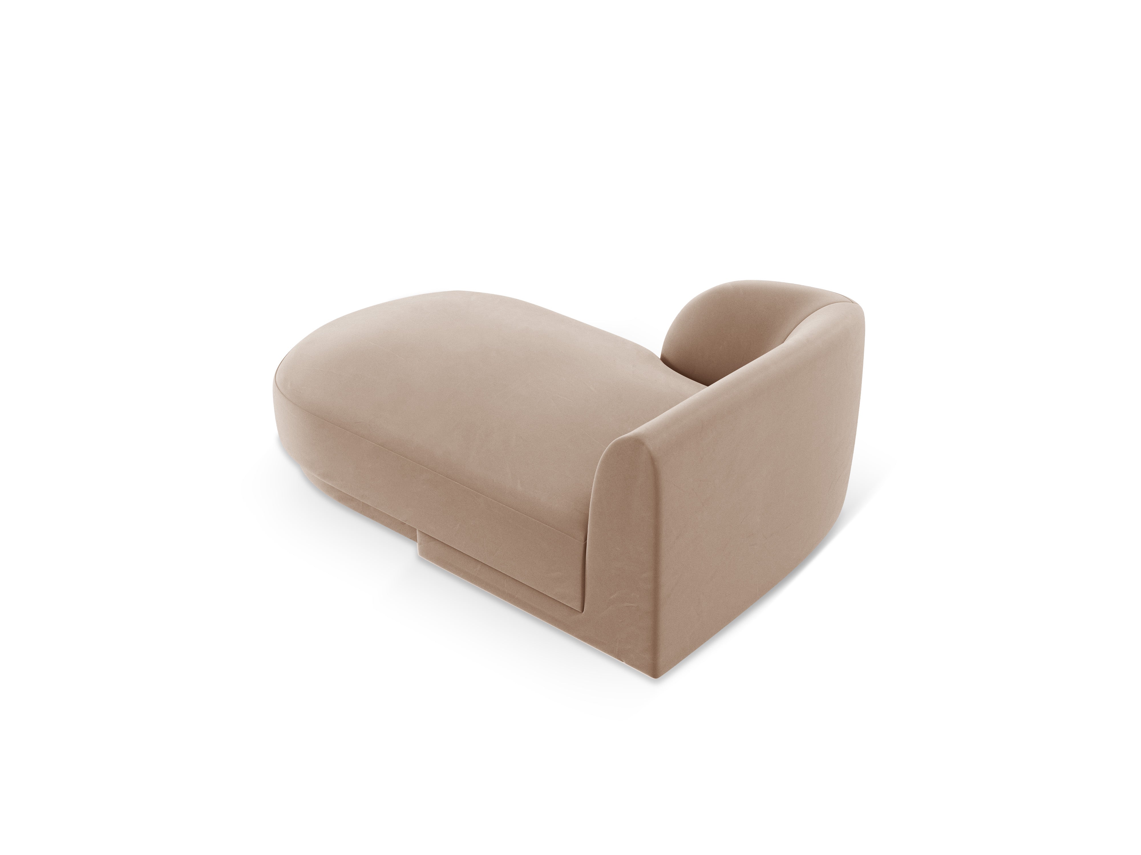 Samt-Sessel links MILEY cappuccino