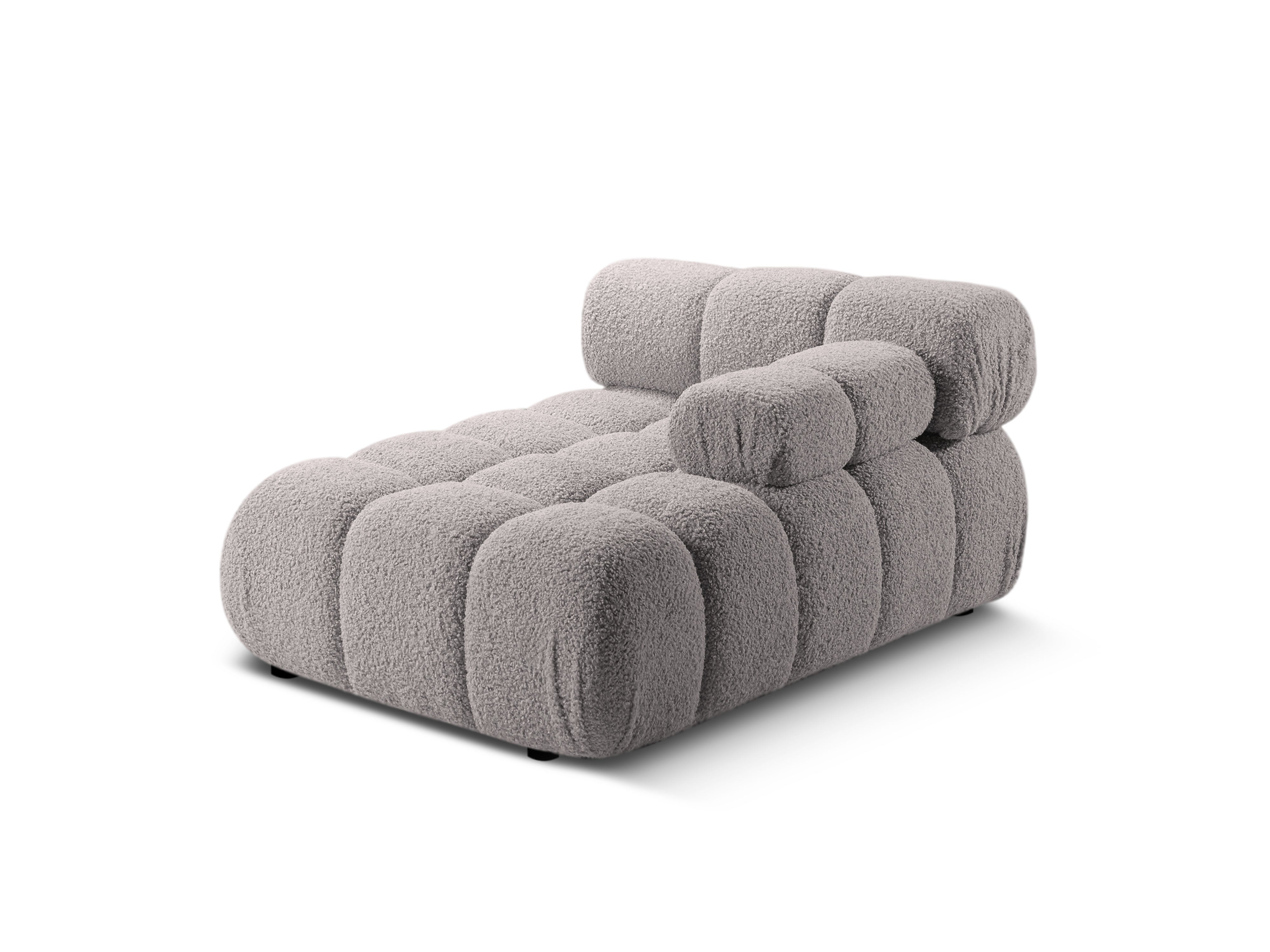 Szezlong prawostronny BELLIS szary boucle