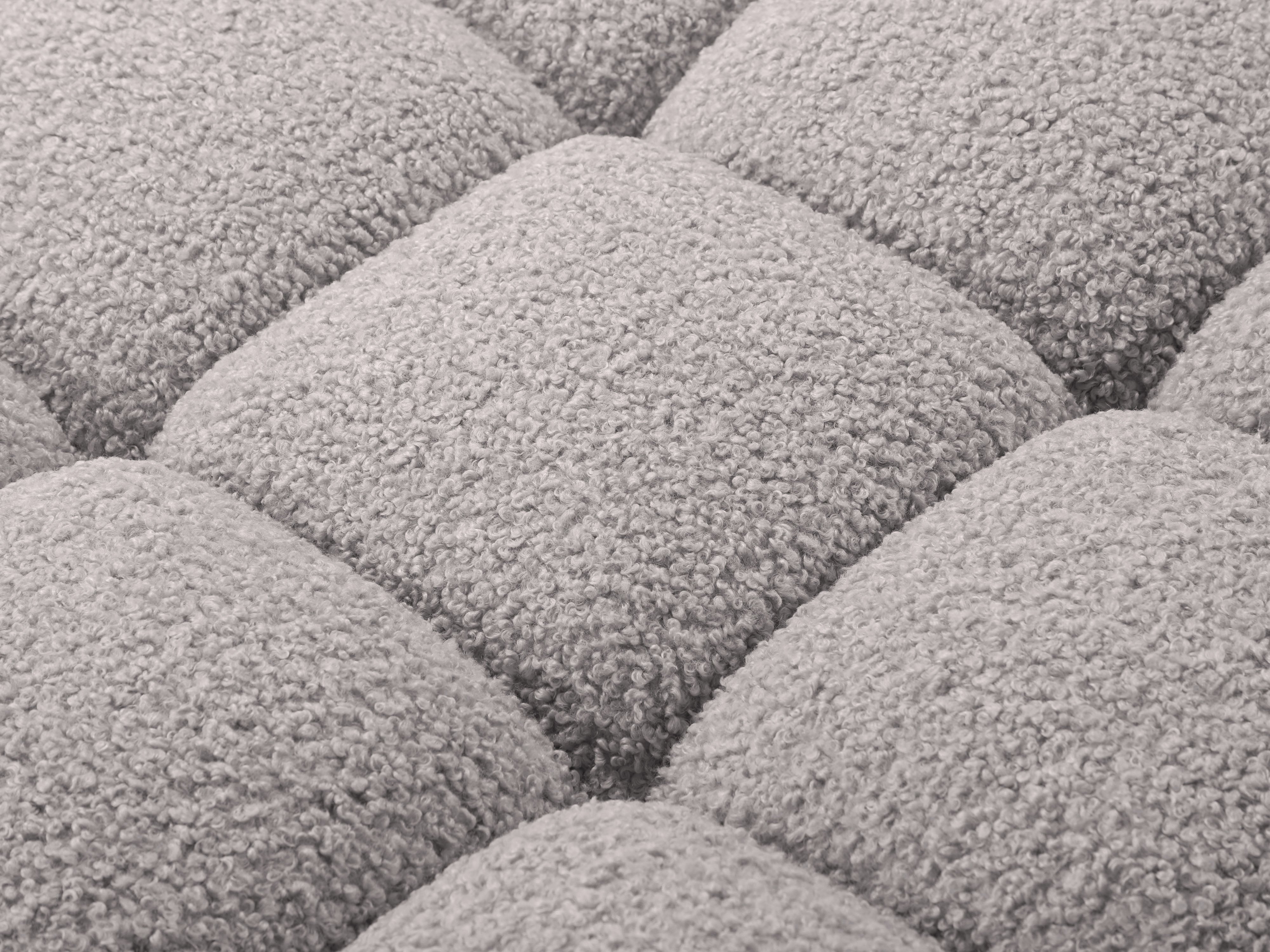 Szezlong prawostronny BELLIS szary boucle