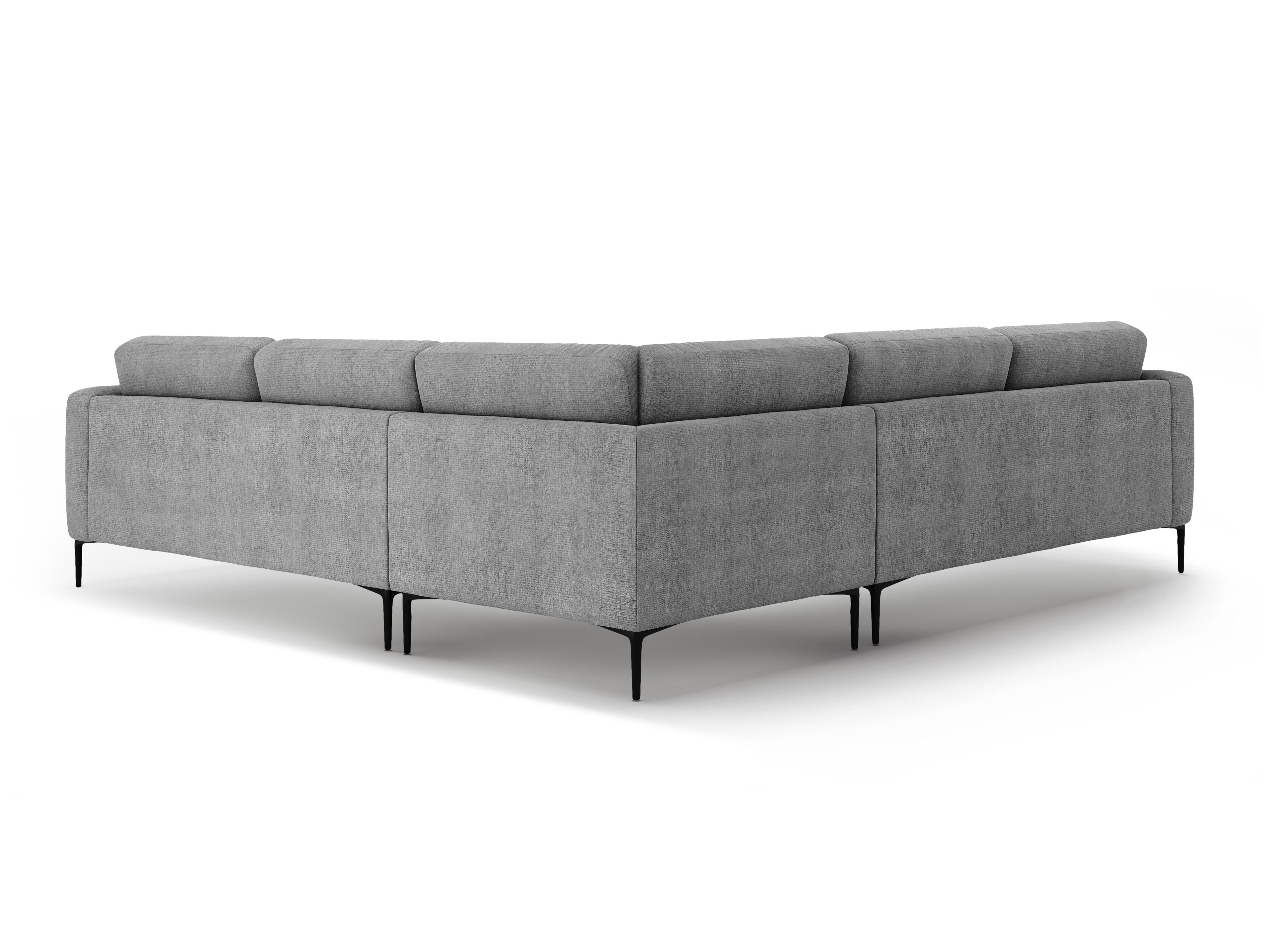 Symmetrical Corner Sofa BEMY Gray Chenille