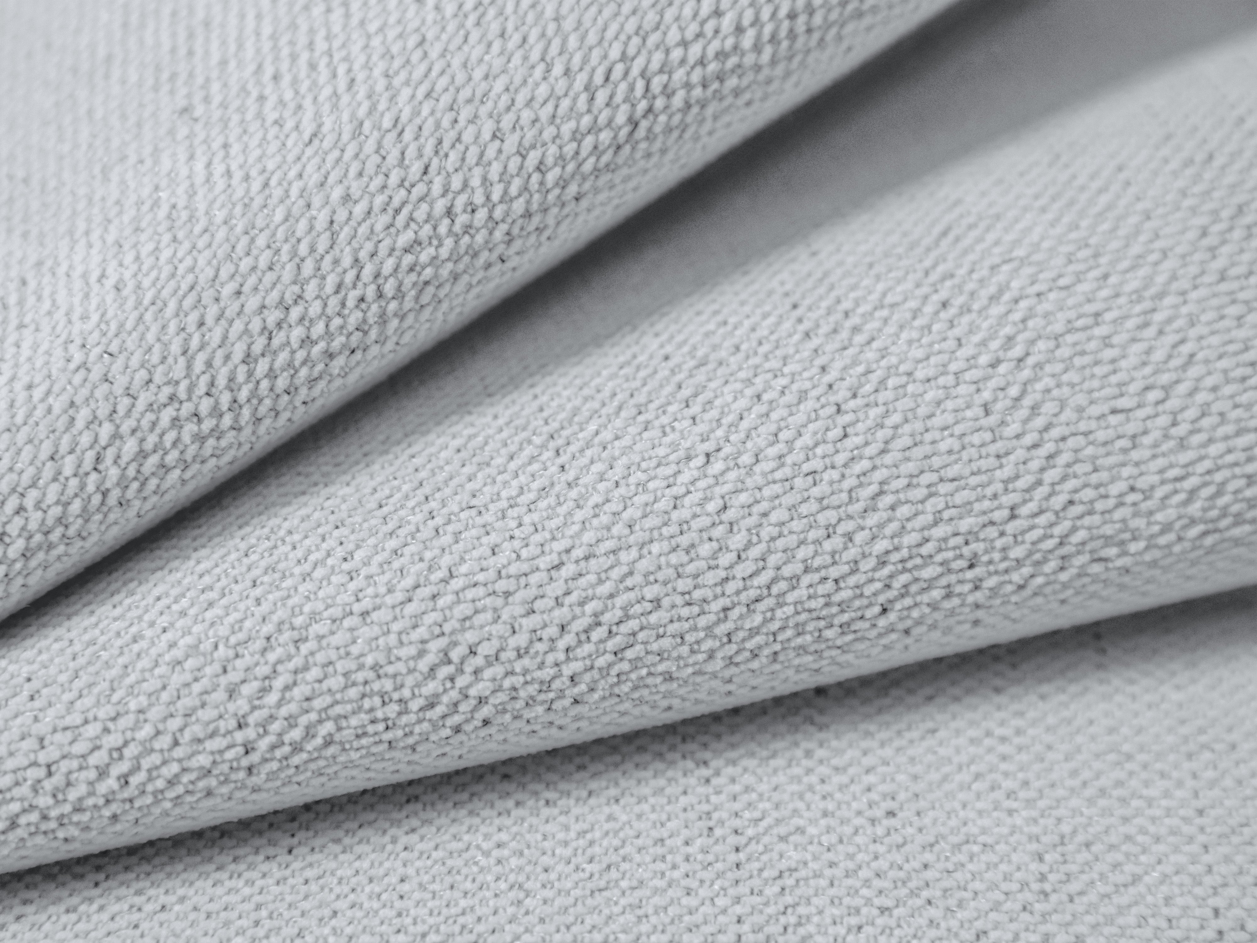 Left-facing 3-seater sofa bed VICTOR light gray chenille