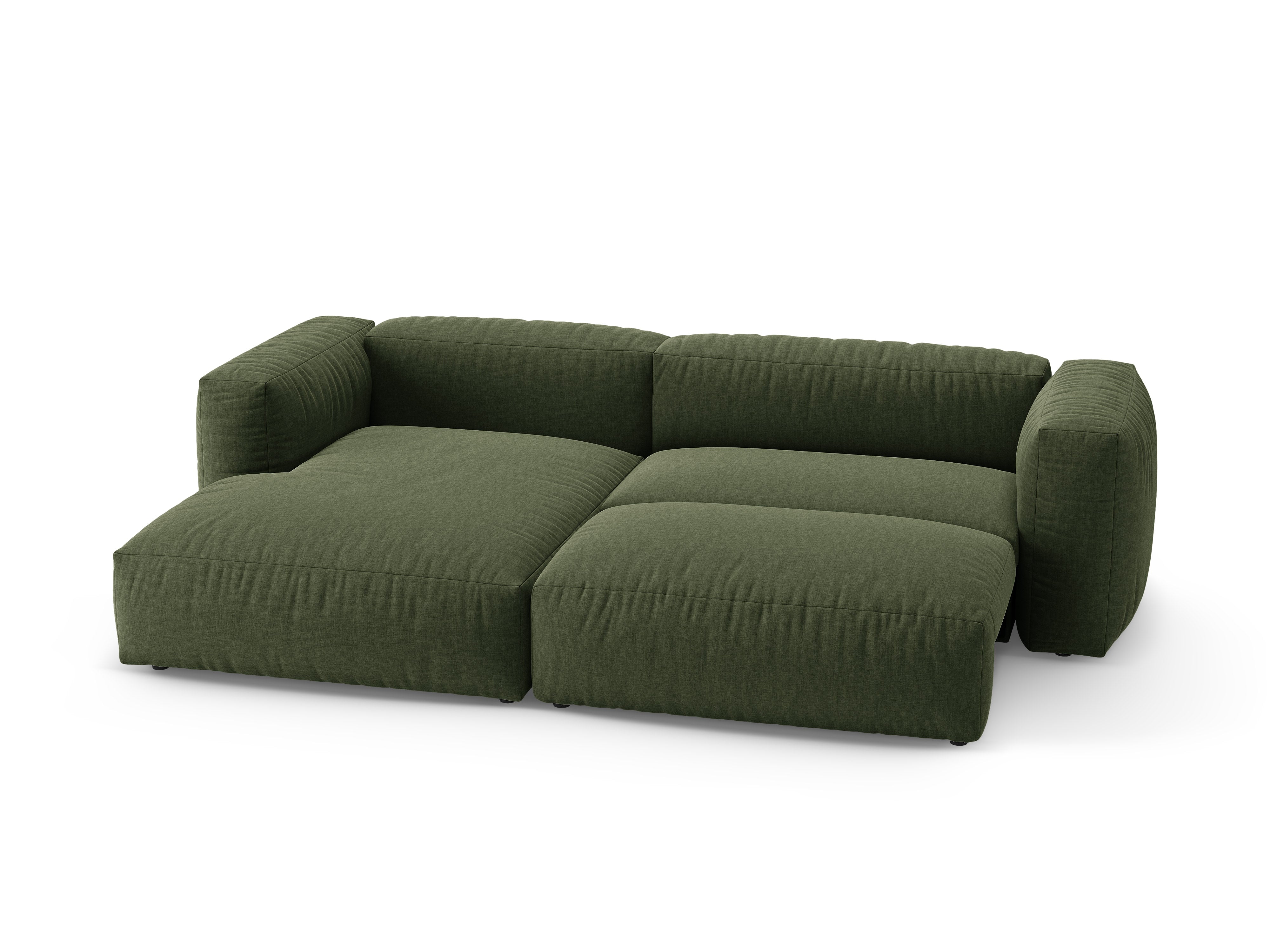 Narożnik lewostronny z funkcją spania MARTINA zielony