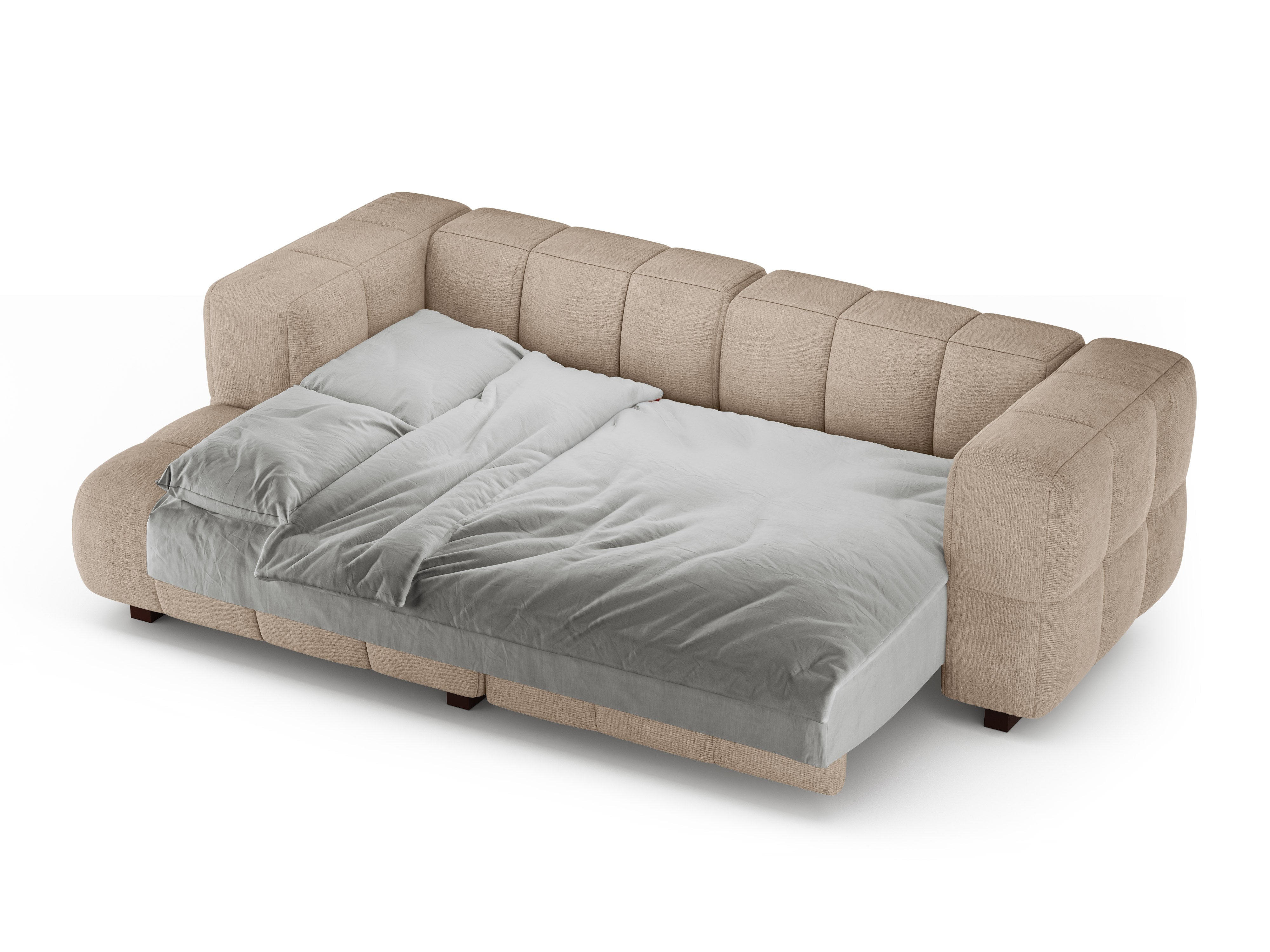 Ecksofa links mit Schlaffunktion PUMA sandfarben