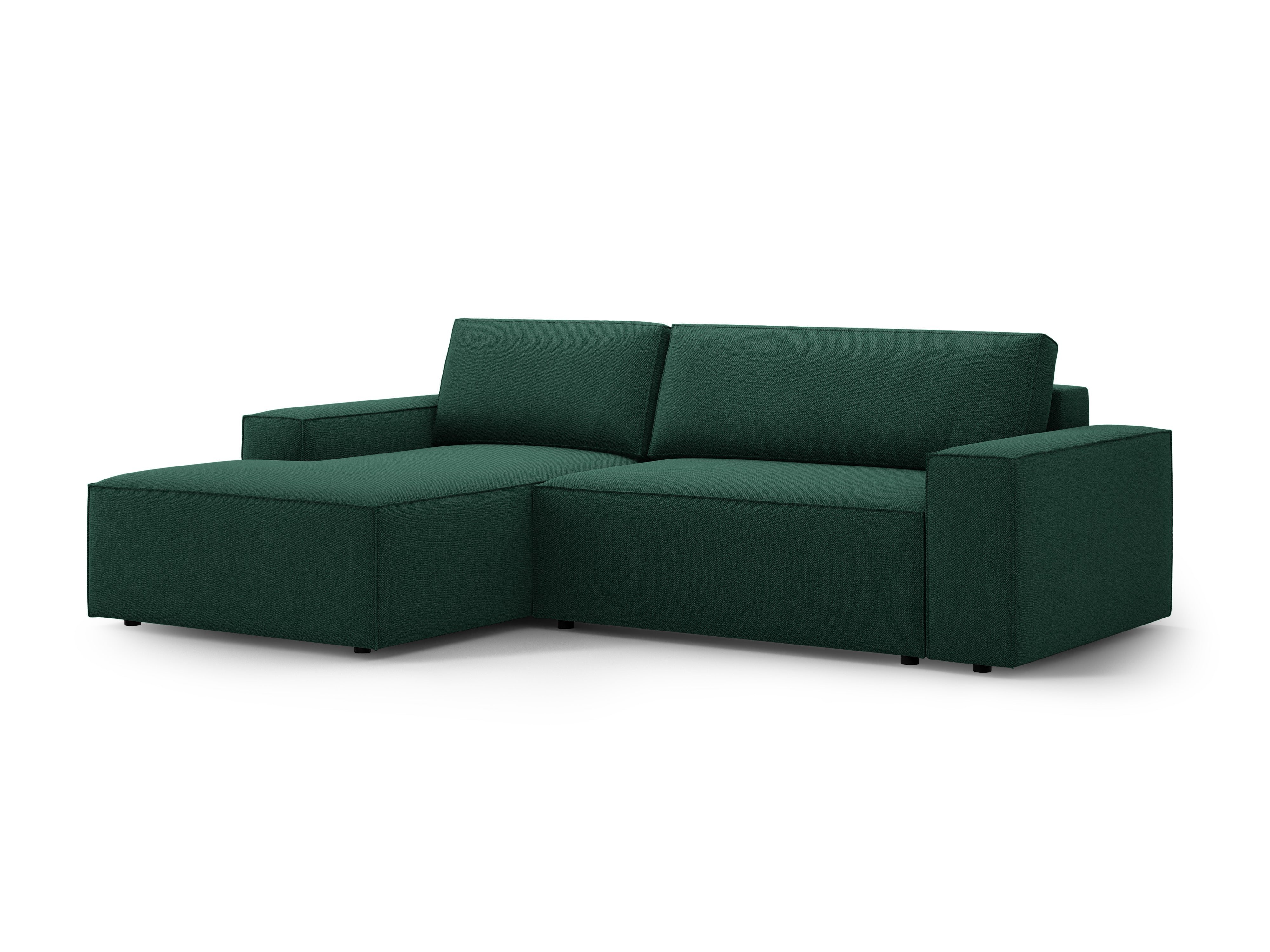 Ecksofa links mit Schlaffunktion JODIE grün