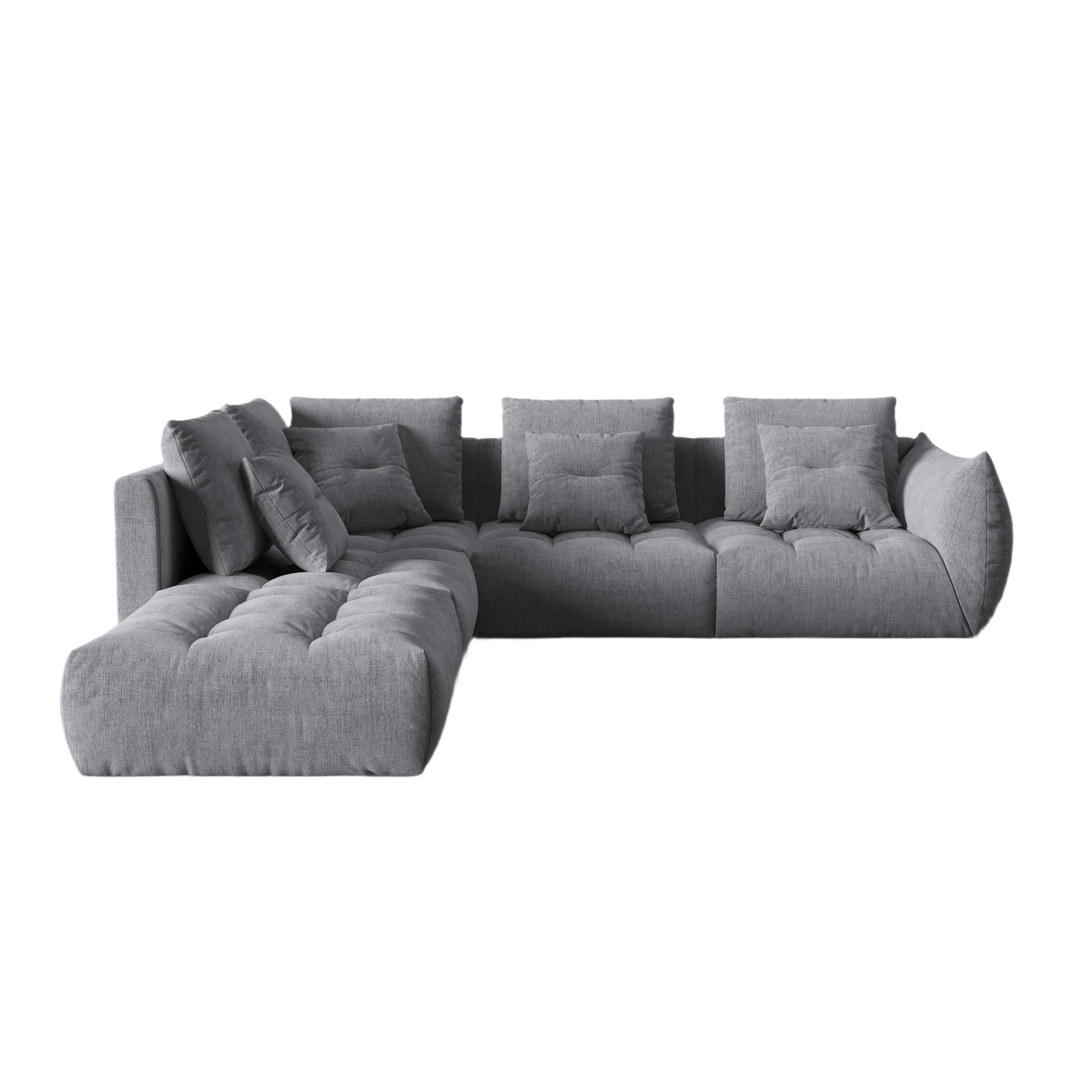 Modulares linke Ecksofa, "Bloom", 4 Sitze, Grau, 316x310x95
In Europa gemacht
