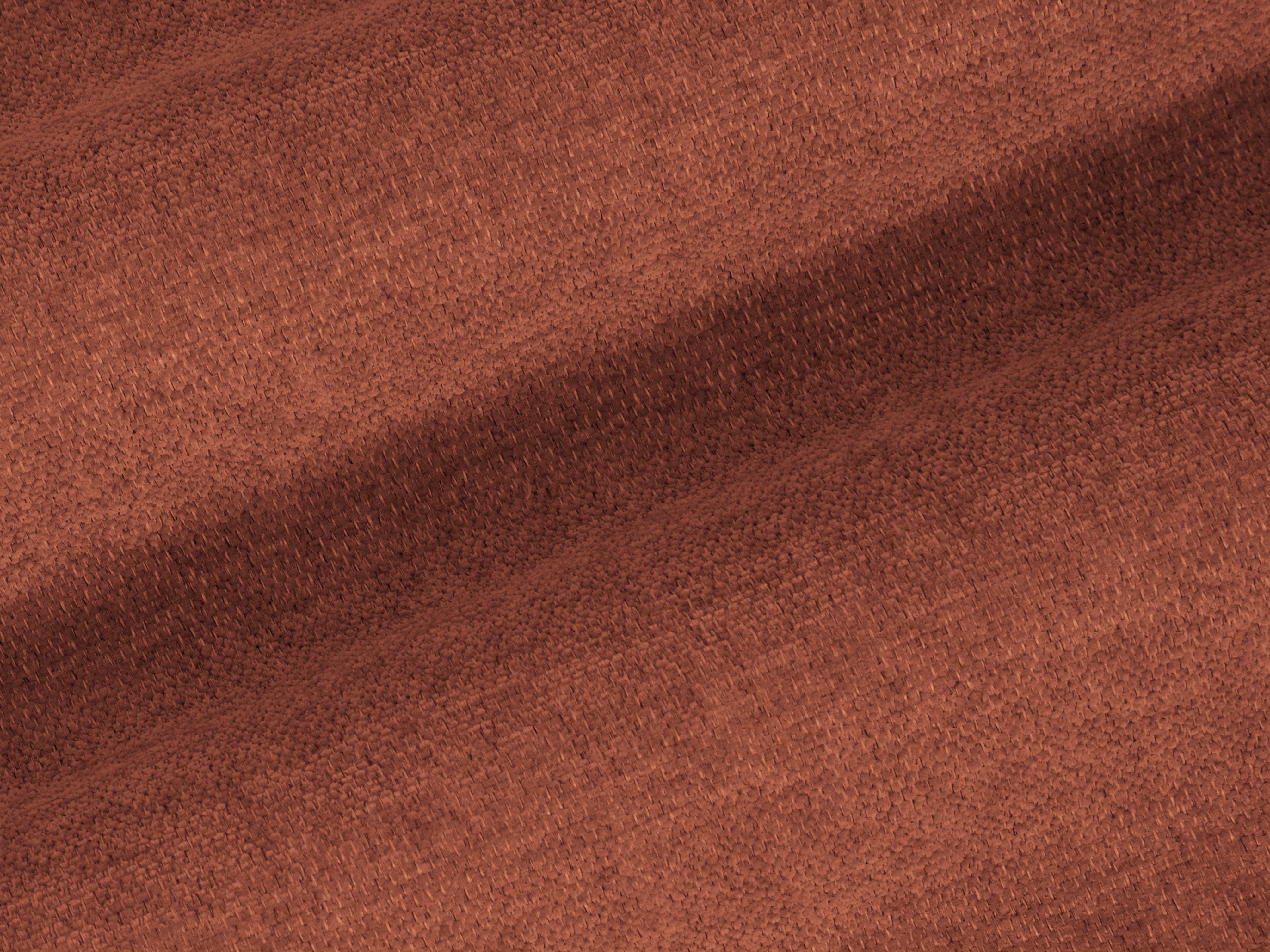 Linker L-förmiger Ecksofa BEMY in korallenfarbenem Chenille