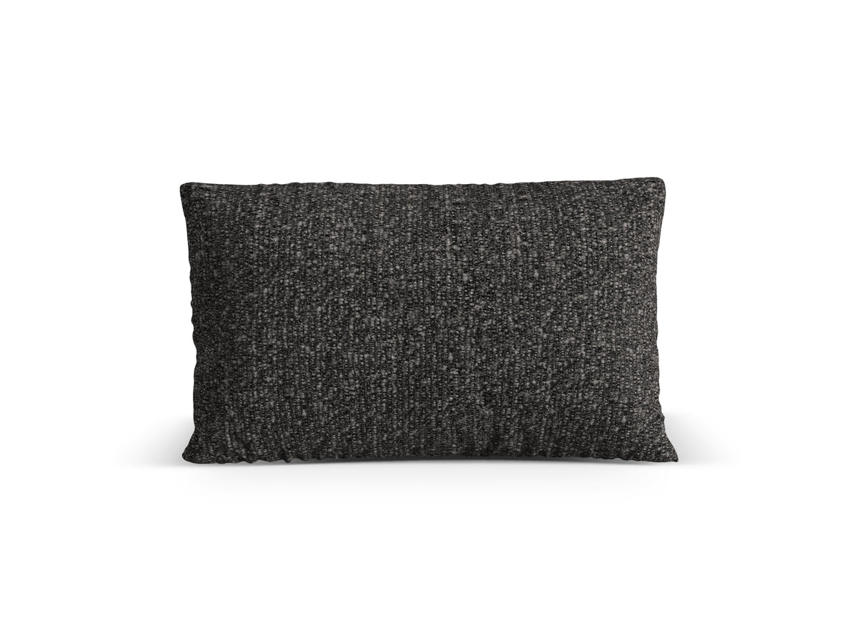 Poduszka dekoracyjna NURIA antracytowy boucle – 60x40x17 cm