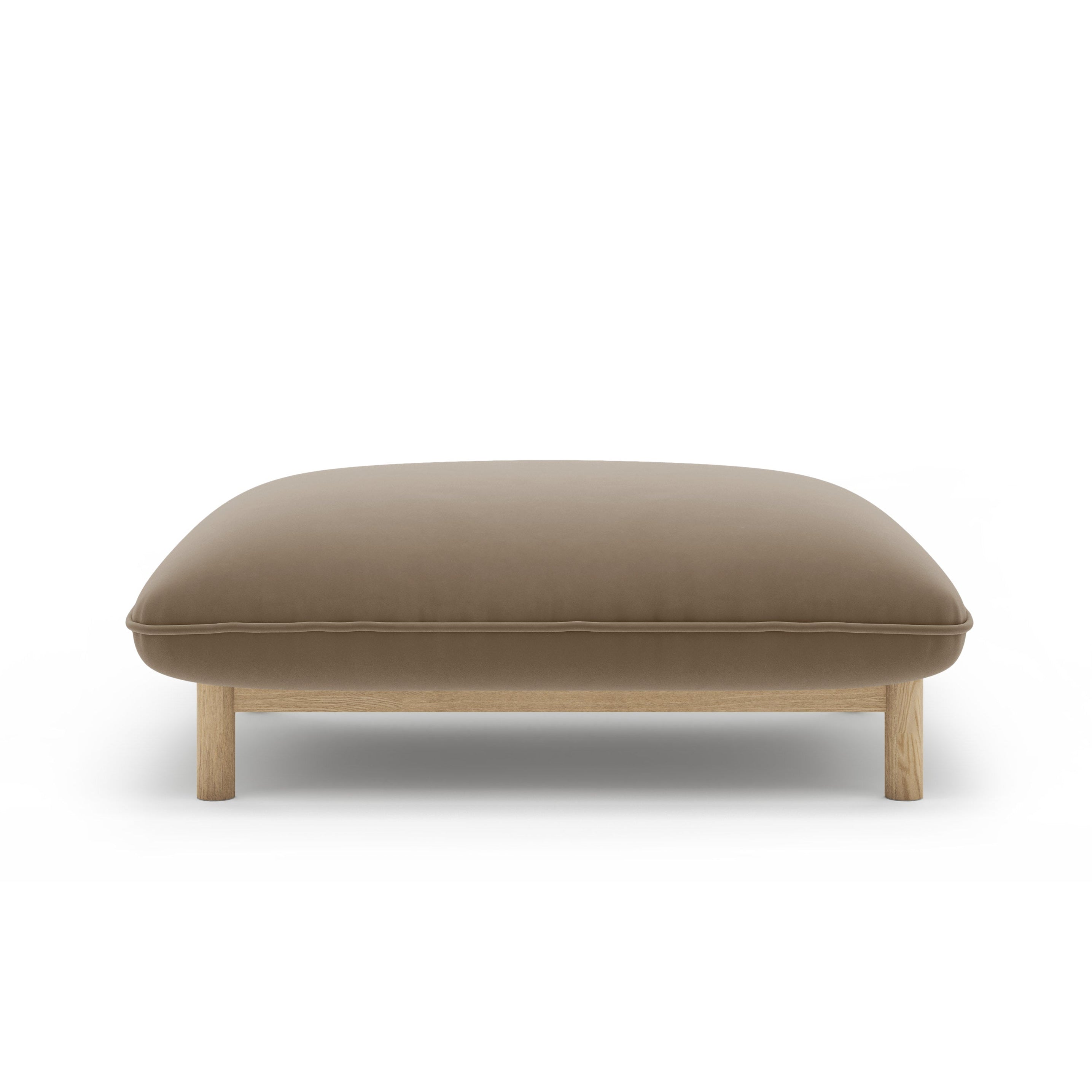 Puf aksamitny ADA jasnobrązowy