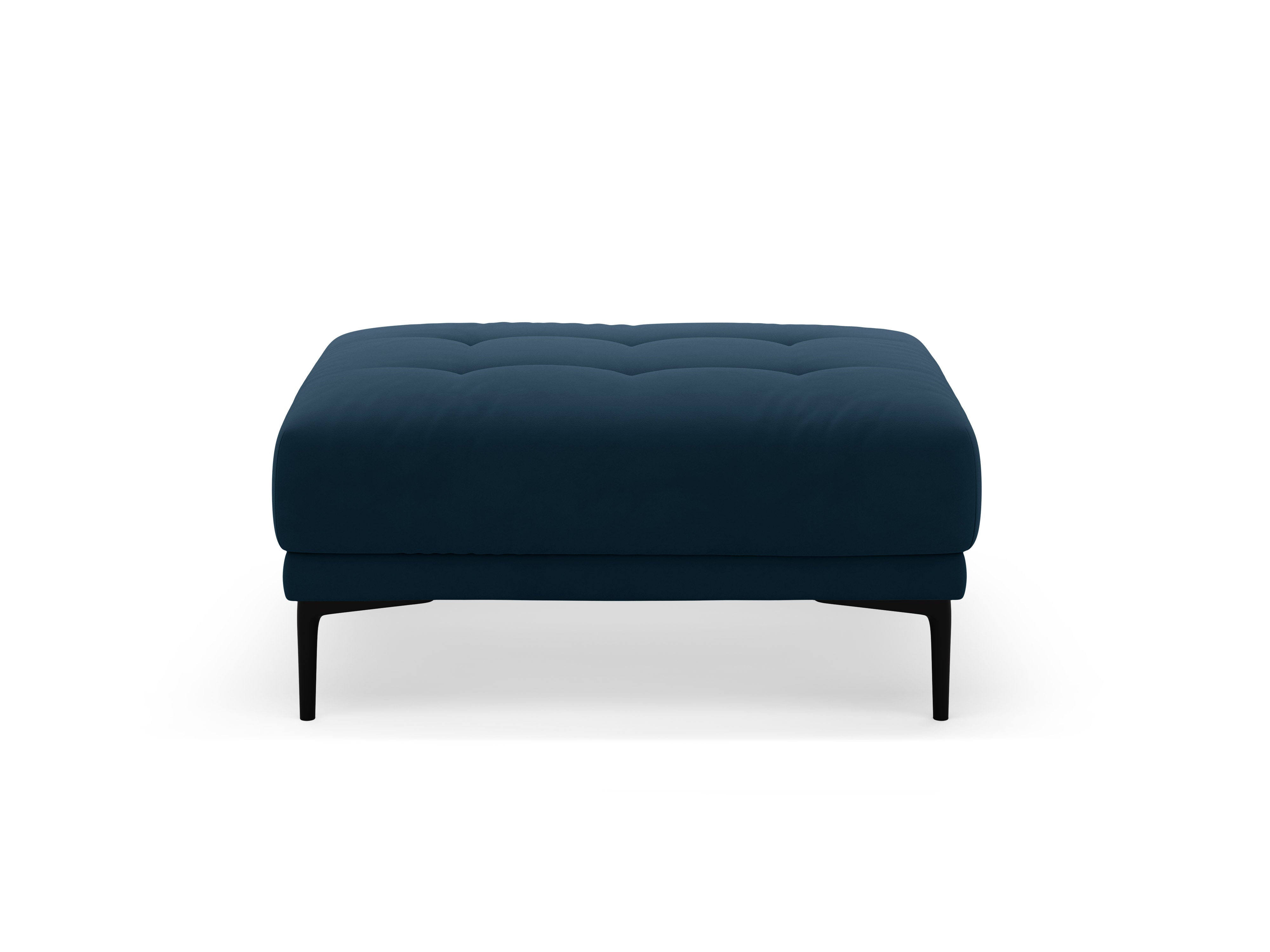 Royal Blue Velvet Pouf BEMY