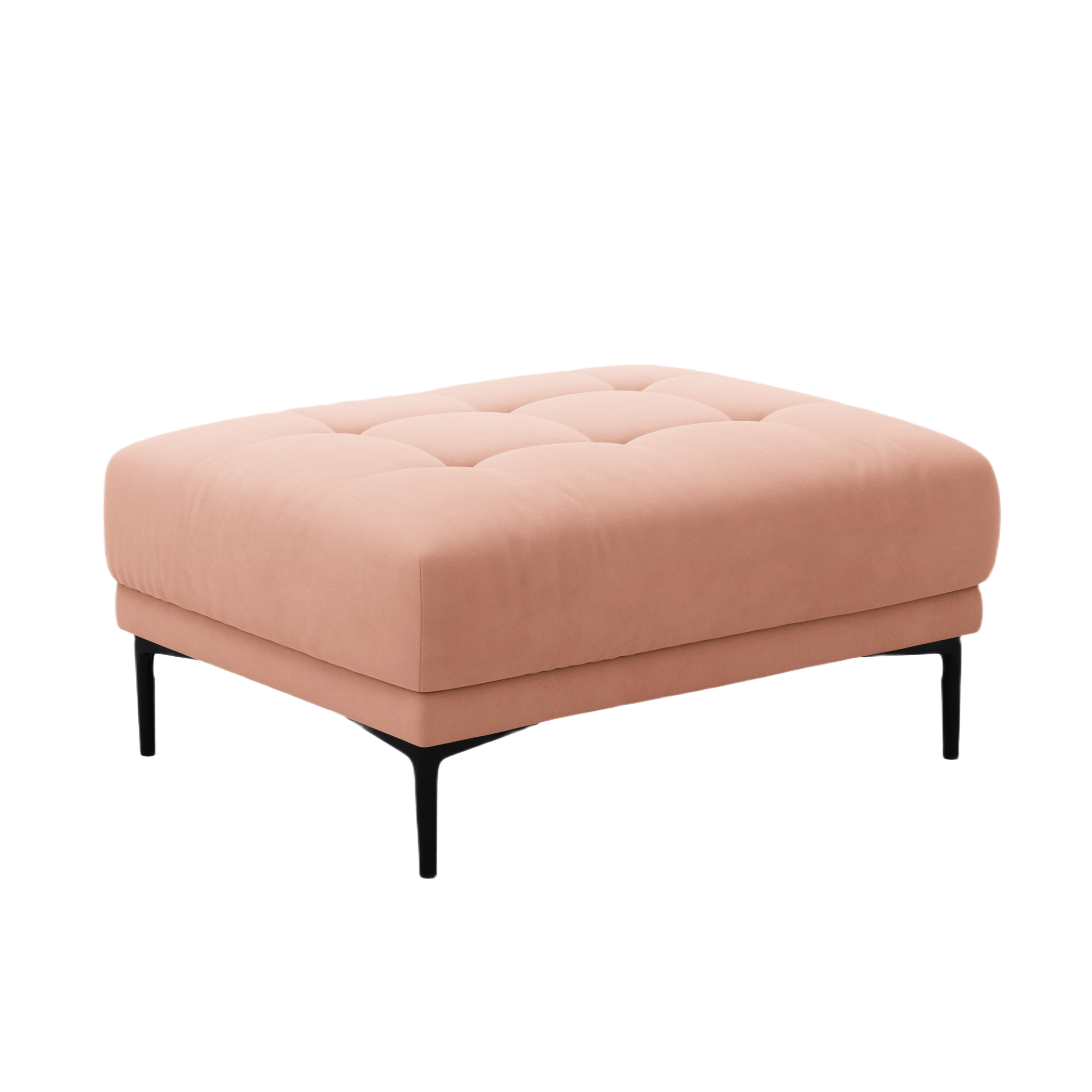 Pink Velvet Pouf BEMY