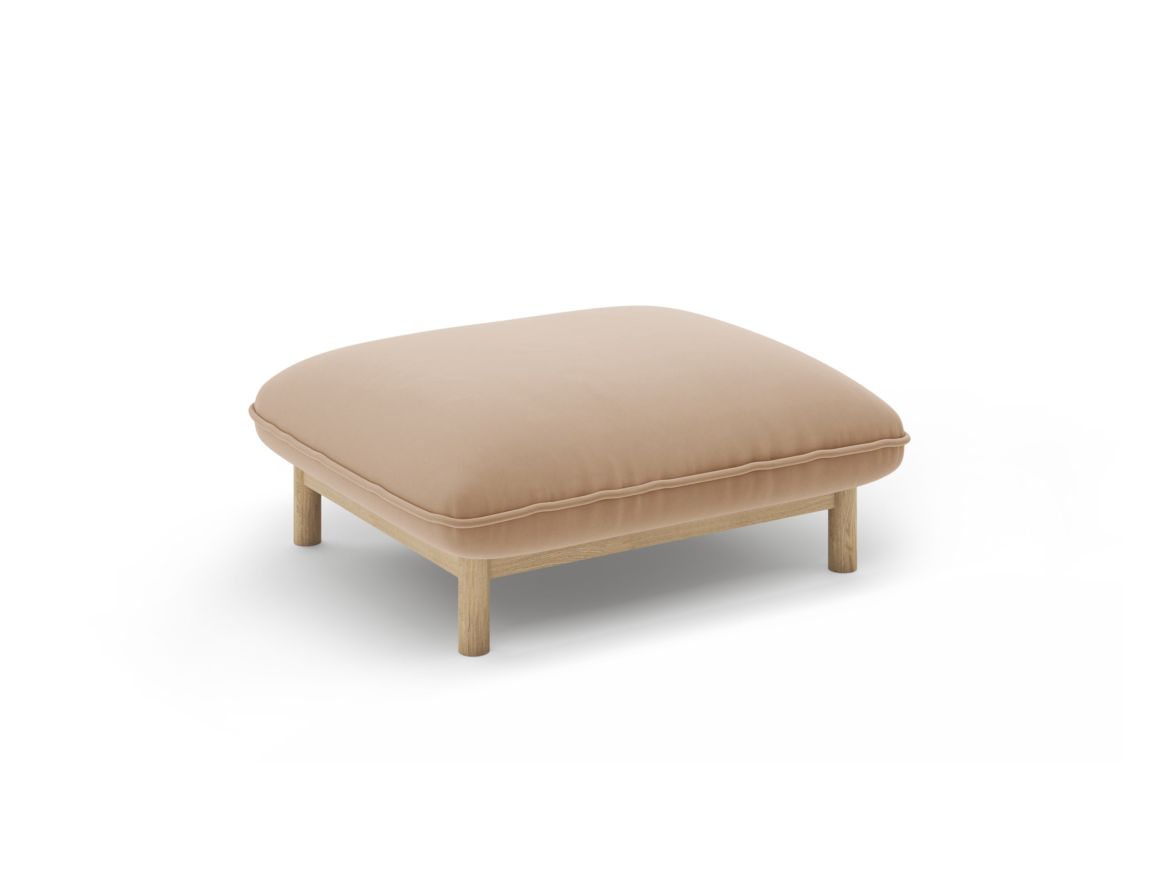 Puf aksamitny ADA piaskowy