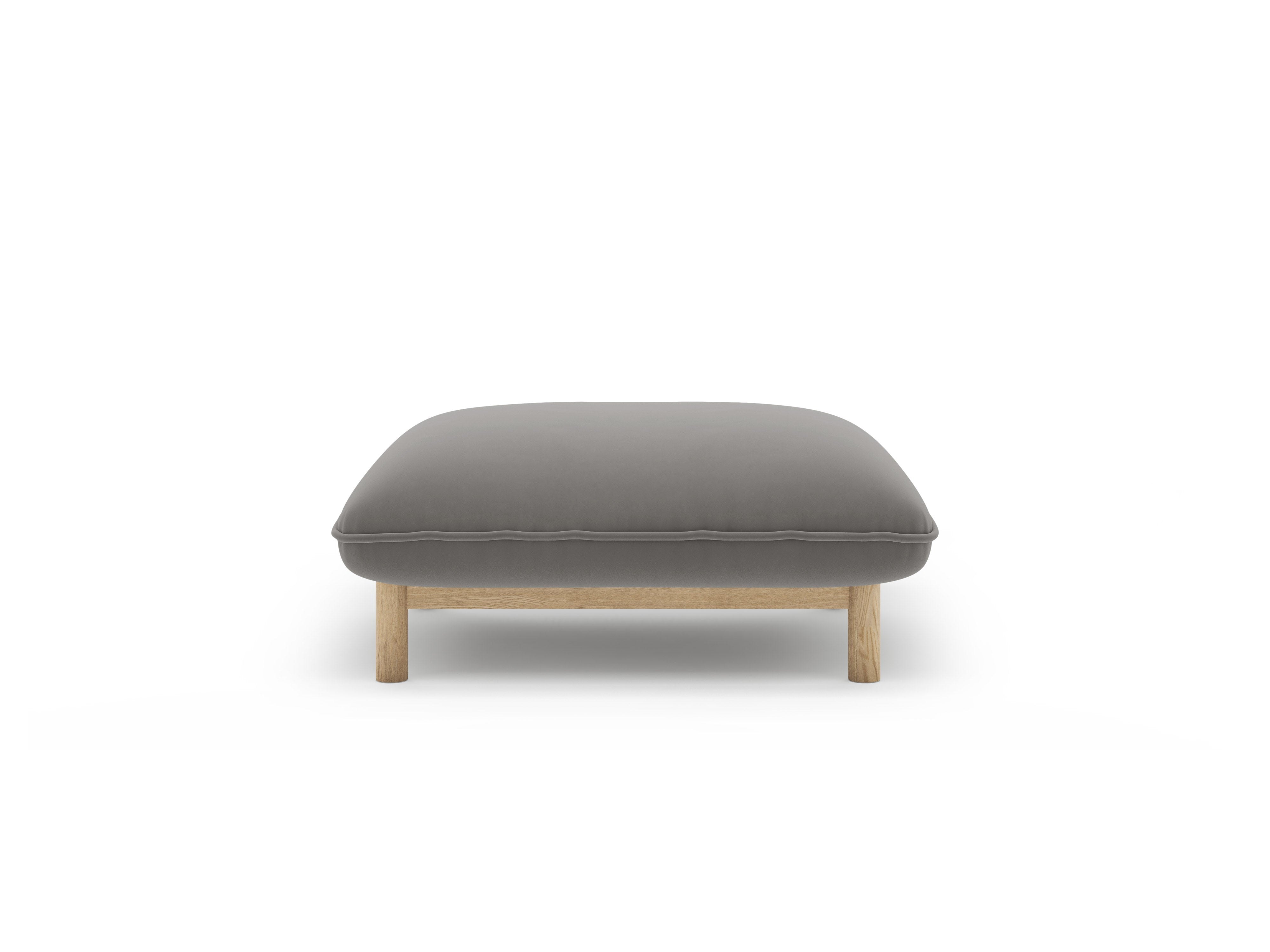 Puf aksamitny ADA szary