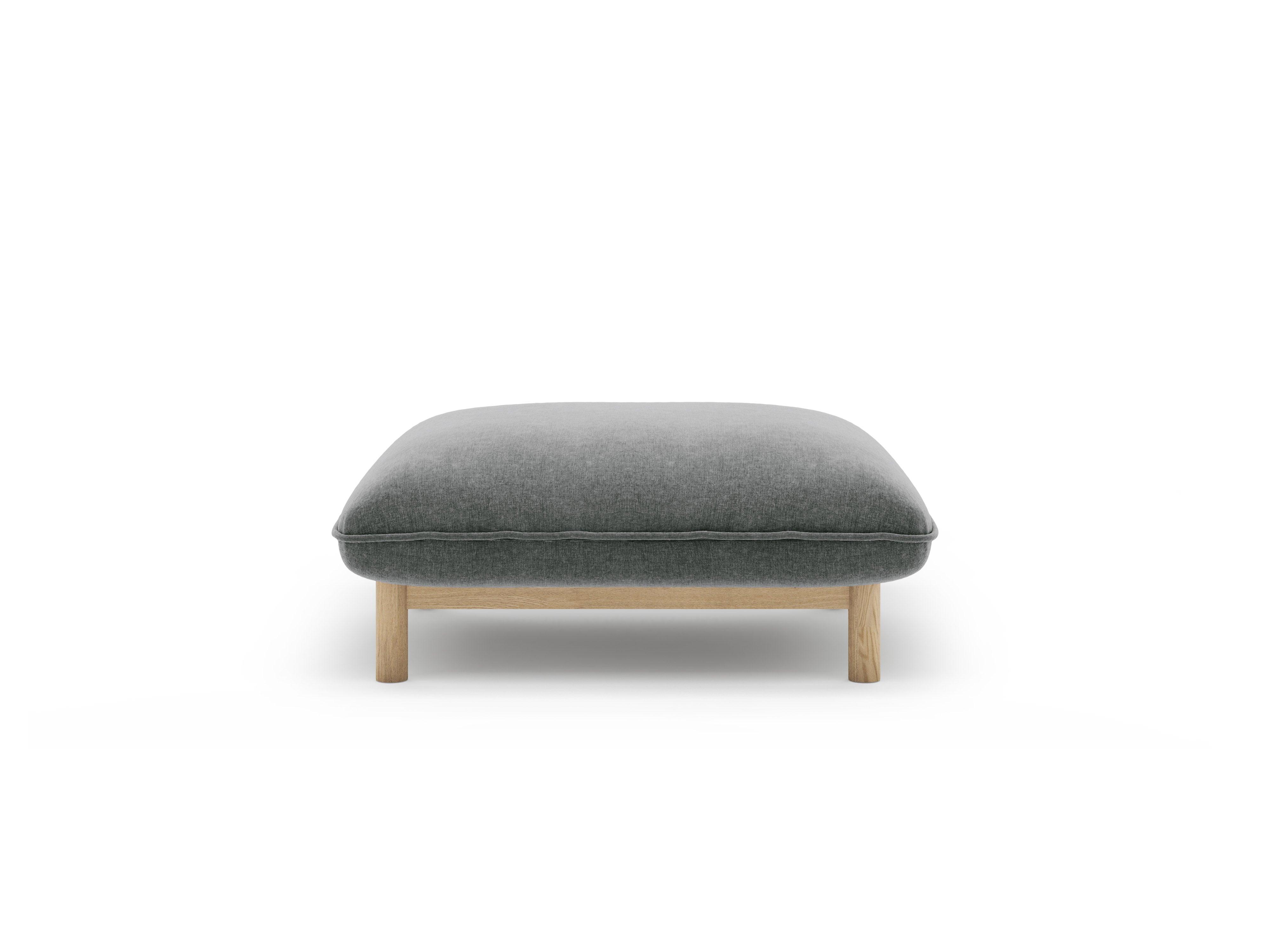 ADA dark gray pouf chenille