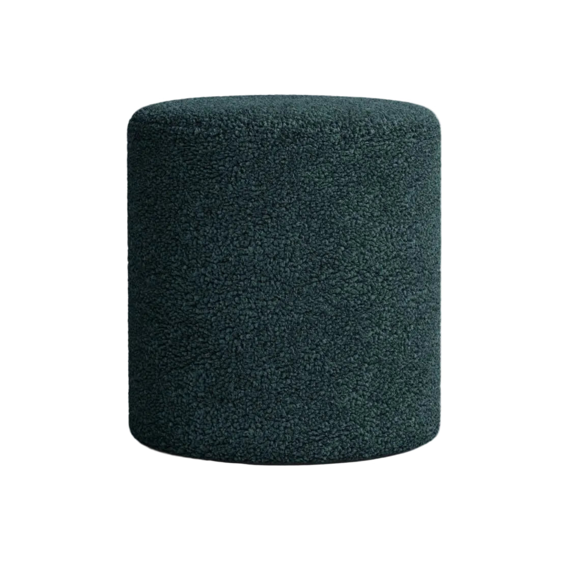 Puf DIA niebieski petrol puszysty boucle – Micadoni