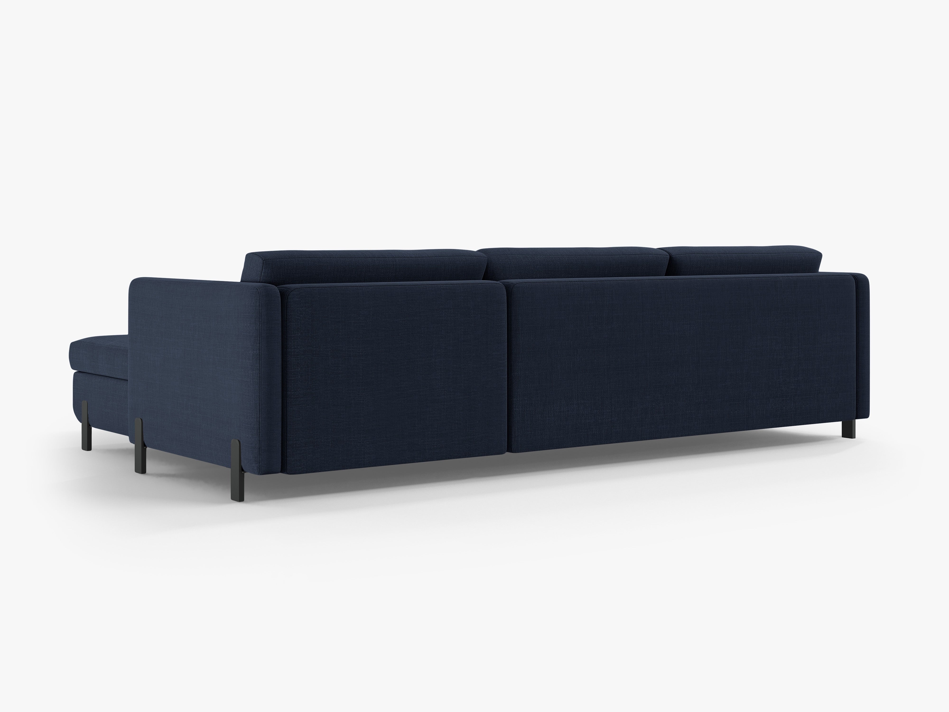 Rechte Ecksofa mit Bettfunktion und Box, "Gloria", 5 Sitze, Blau, 280x170x80
In Europa gemacht