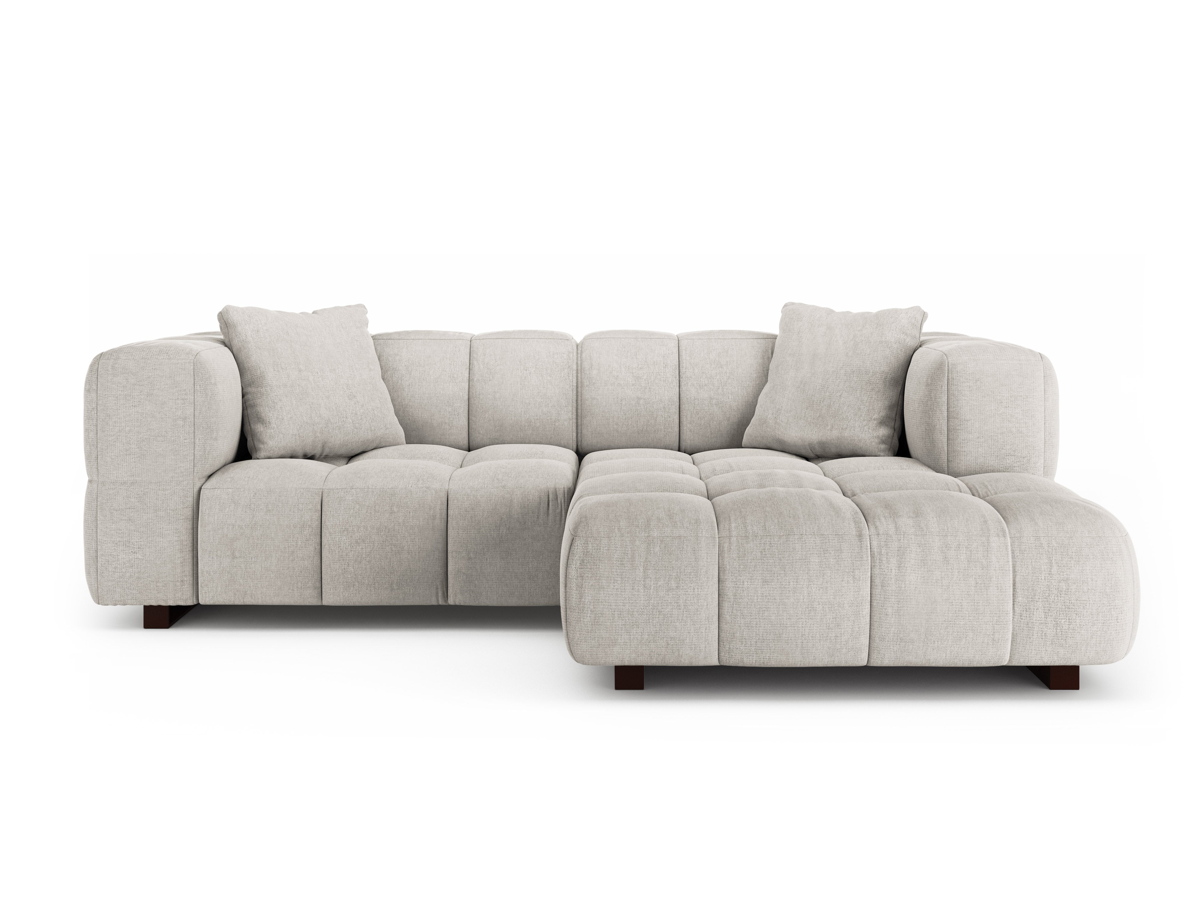 Right-facing corner sofa bed PUMA beige