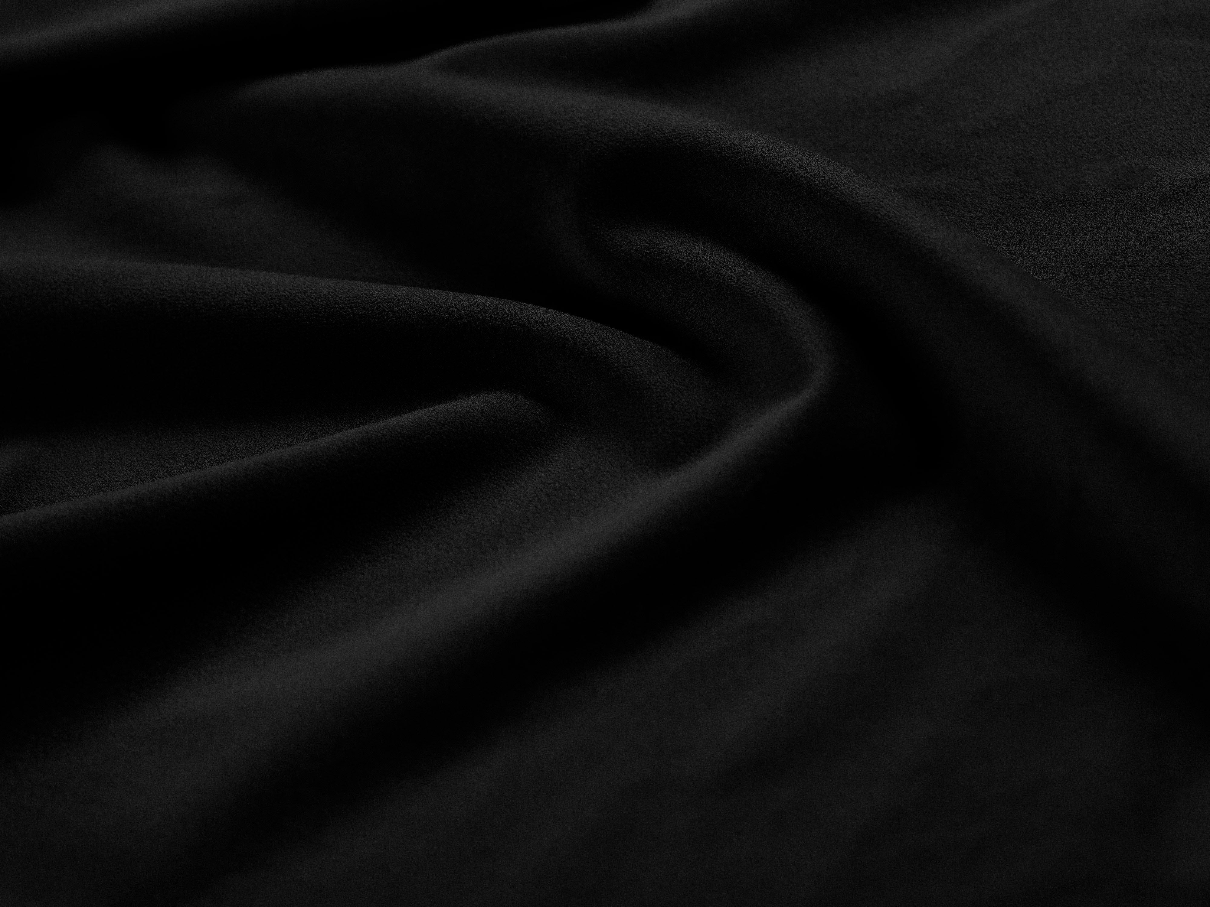 Samt-Ecksofa rechts mit Schlaffunktion PUMA schwarz