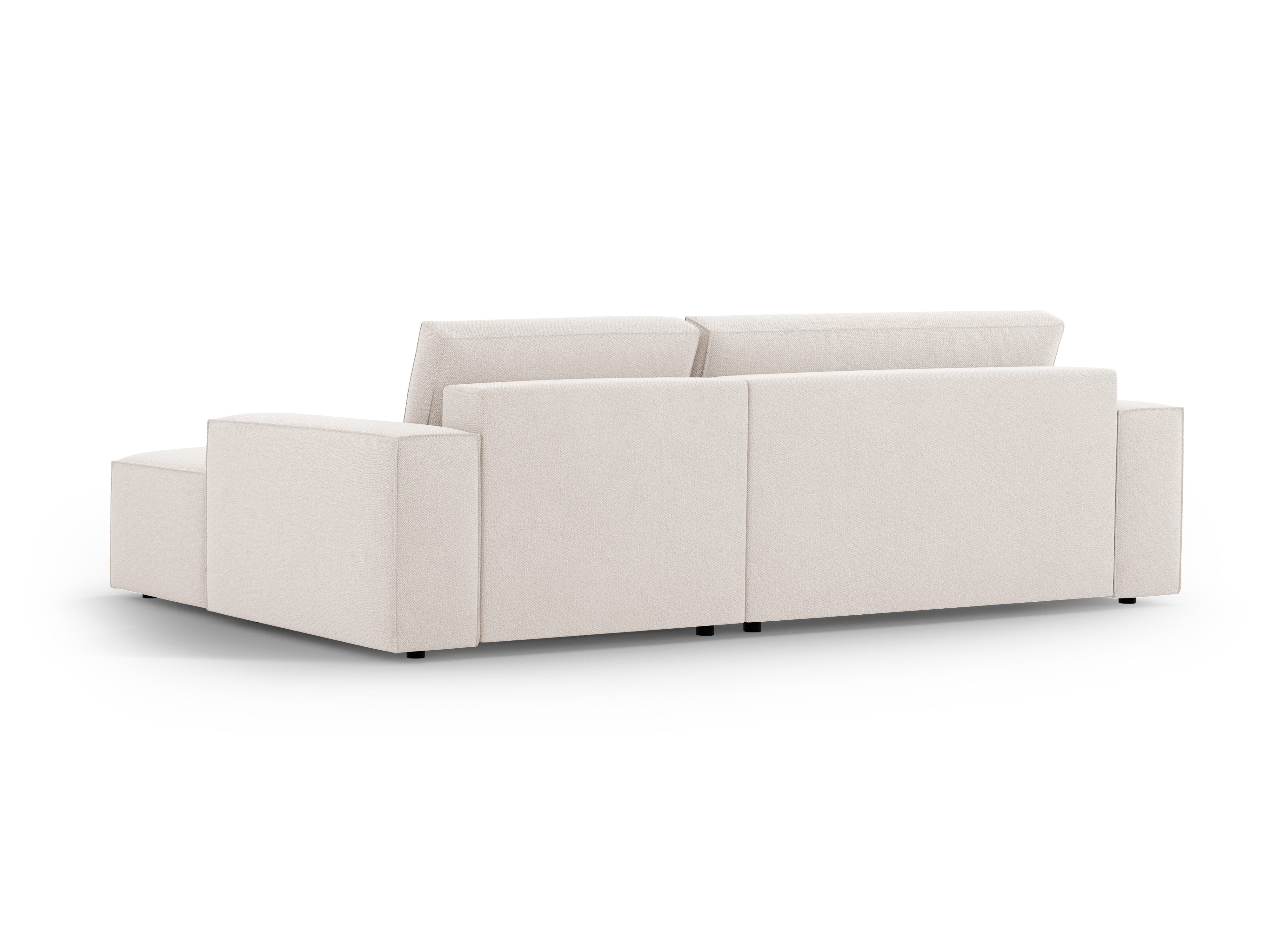 Rechtsseitige Schlafcouch JODIE in hellem Beige