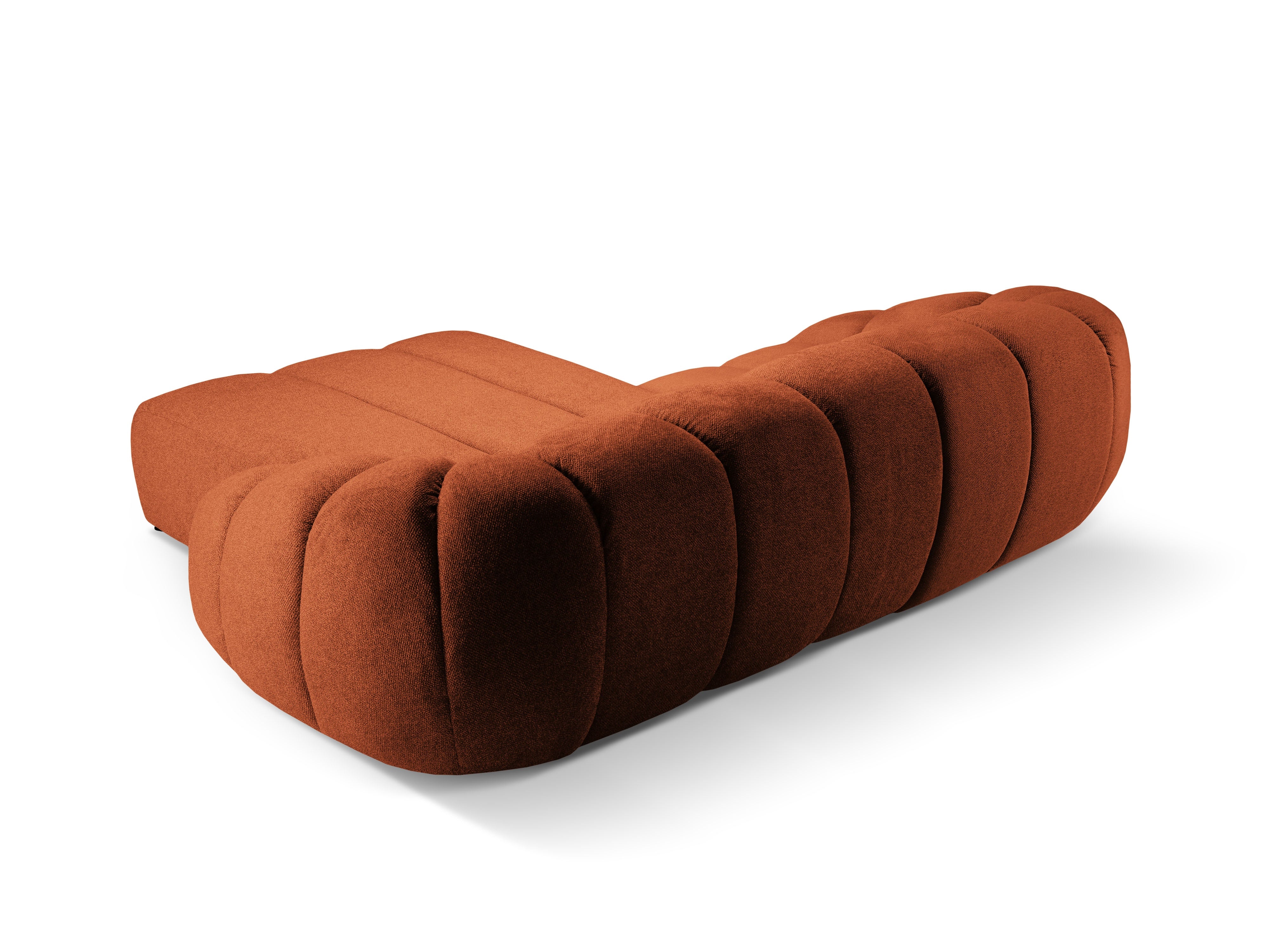 3-seater right-facing corner sofa DIANA terracotta chenille [Monika]
