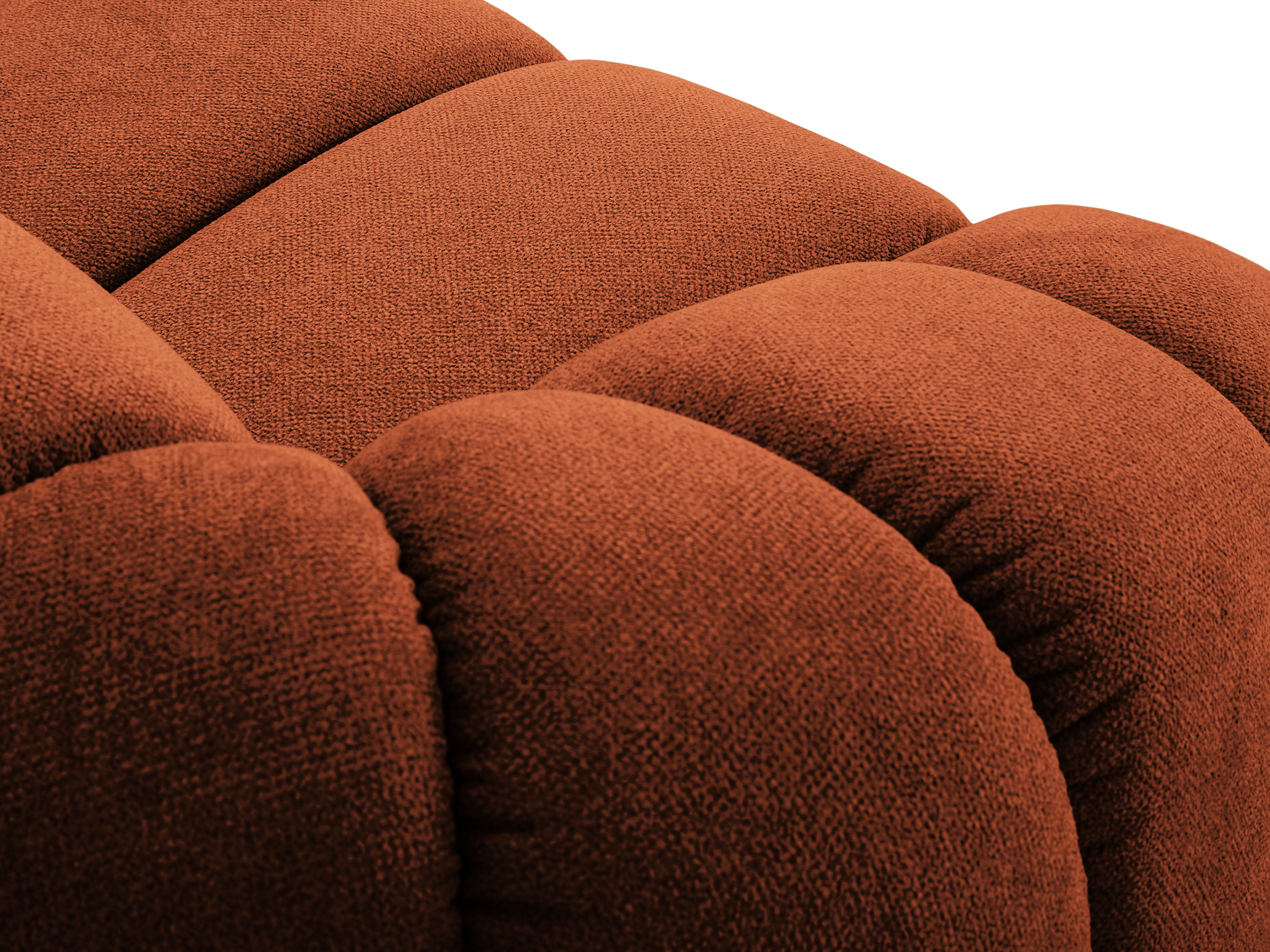 3-seater right-facing corner sofa DIANA terracotta chenille [Monika]