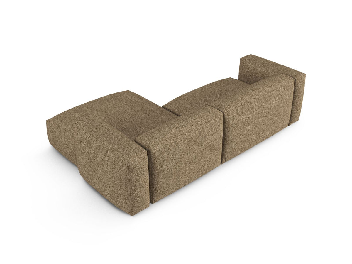 Narożnik prawostronny 2-osobowy XL MARTINA cappuccino boucle – detal tkaniny