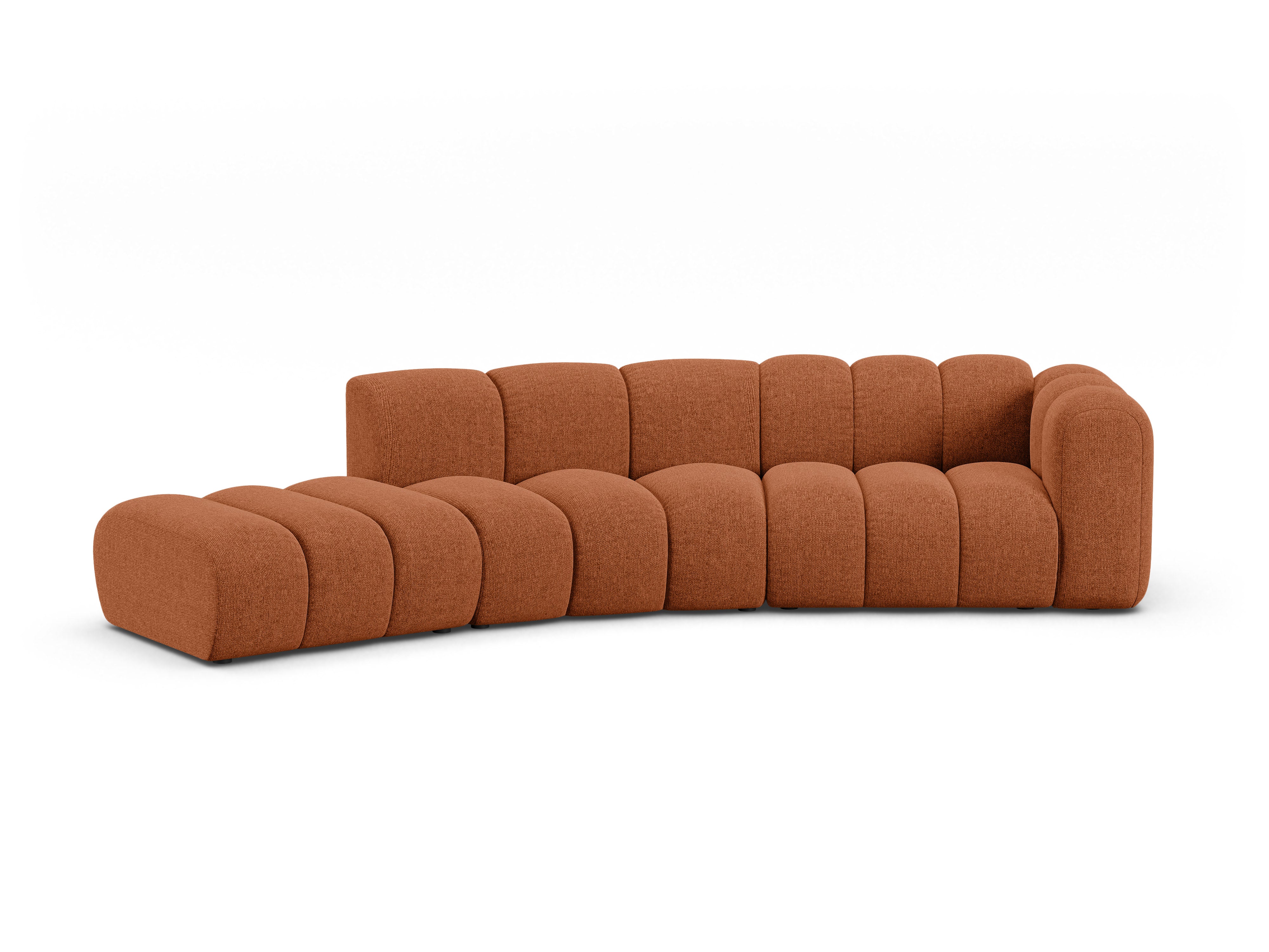Sofa 5-osobowa lewostronna LUPINE ceglany szenil