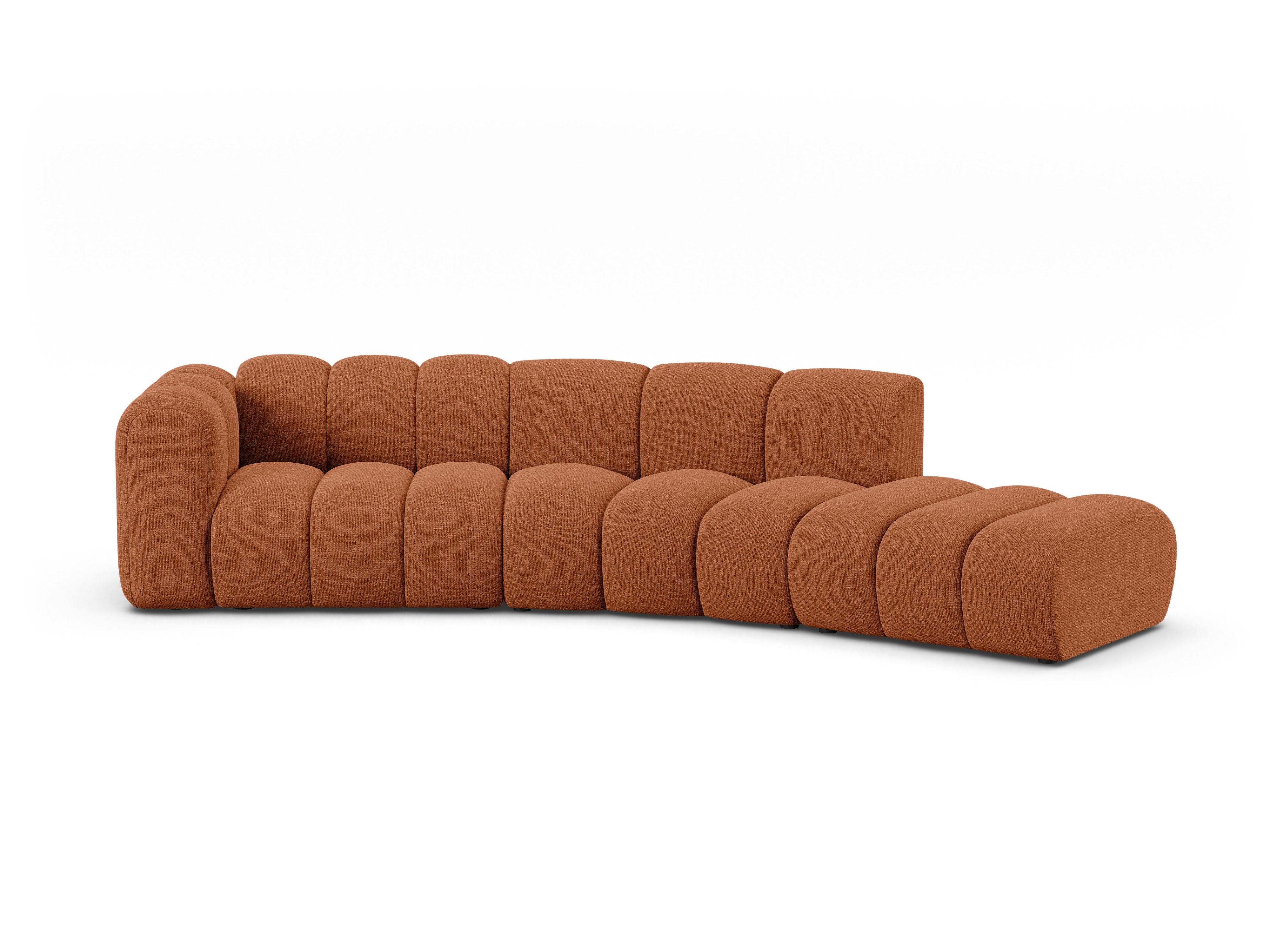 Sofa 5-osobowa prawostronna LUPINE ceglany szenil