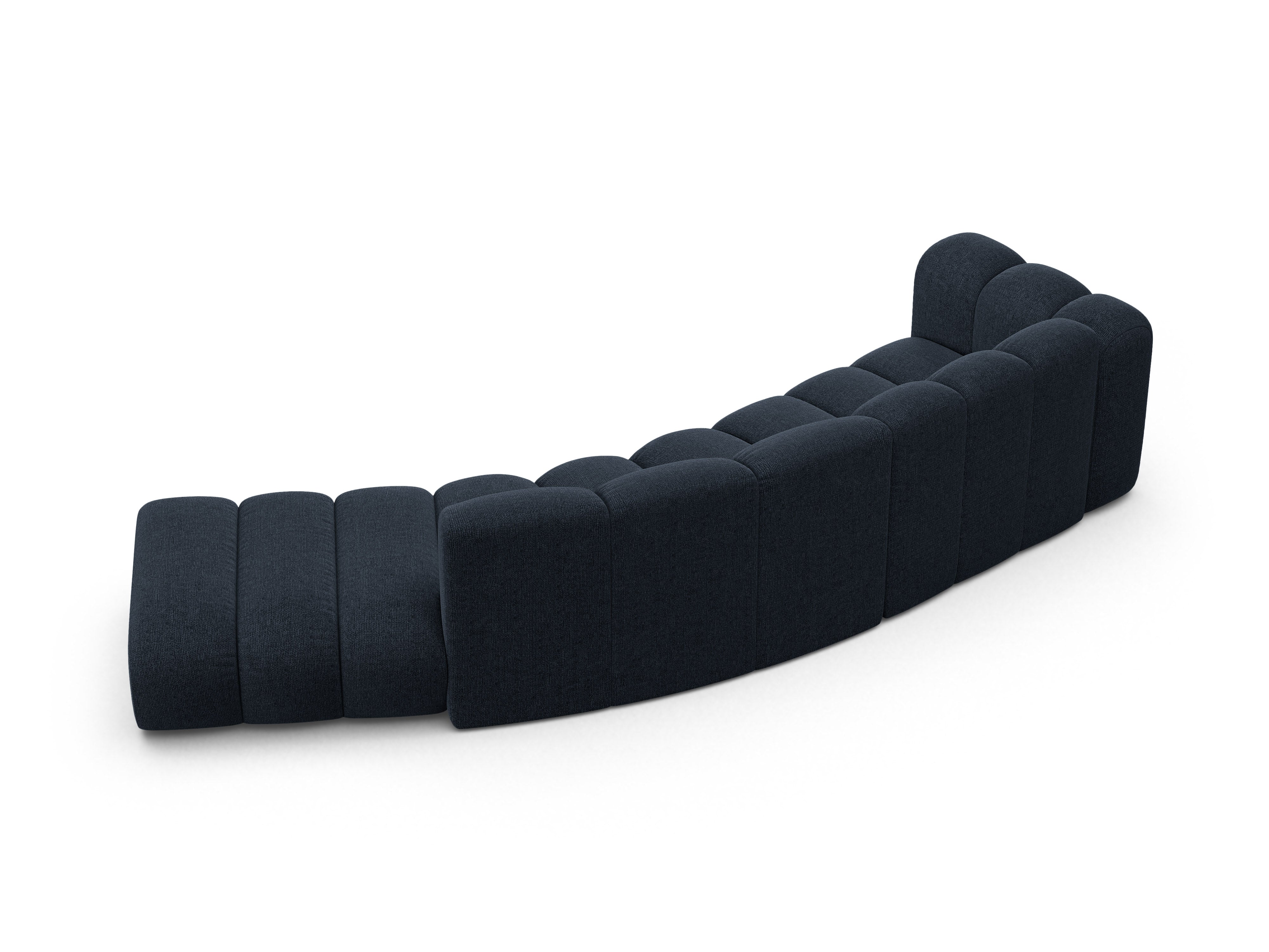Sofa 5-osobowa prawostronna LUPINE  granatowy szenil