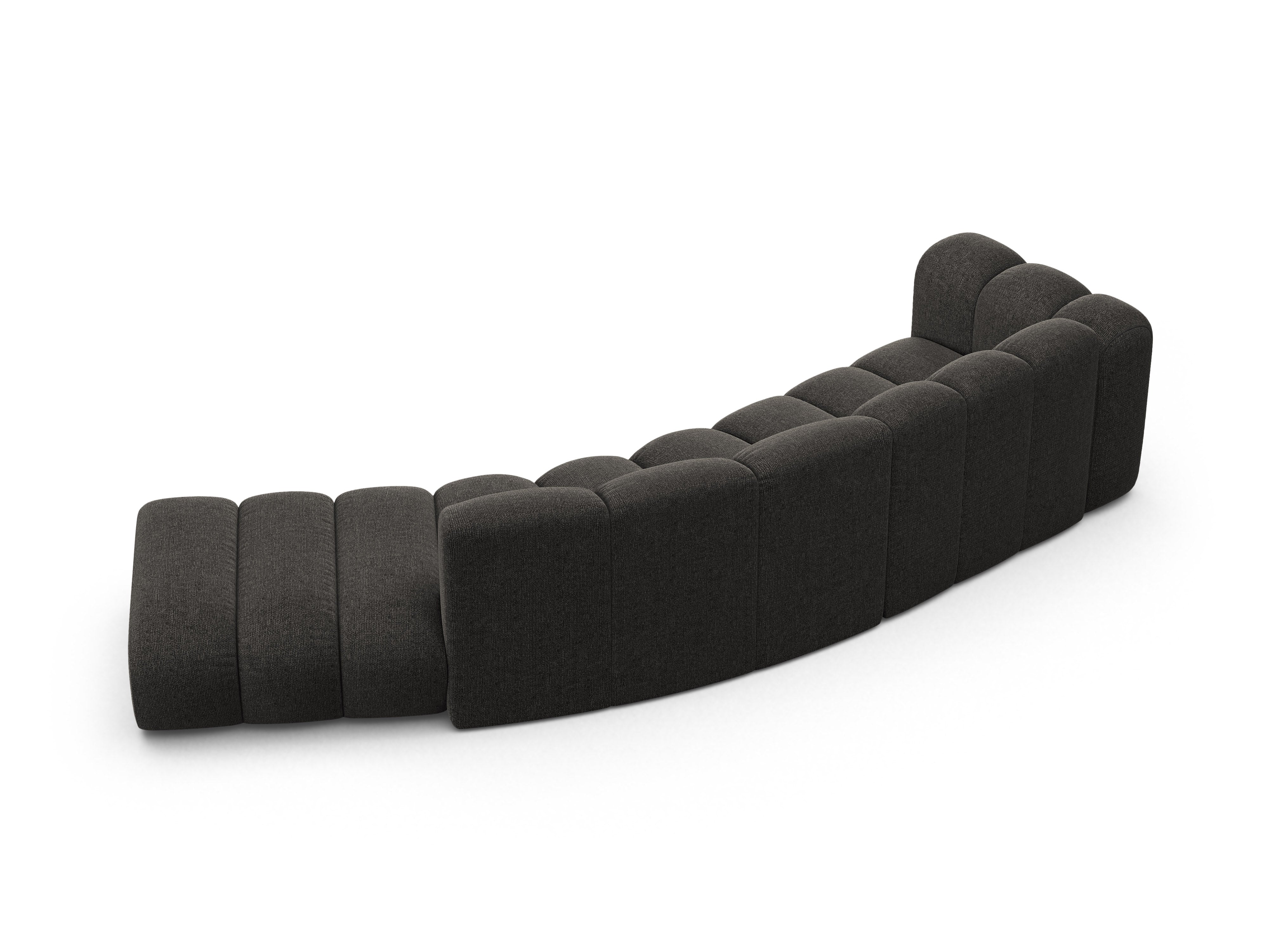 Sofa 5-osobowa prawostronna LUPINE szary szenil