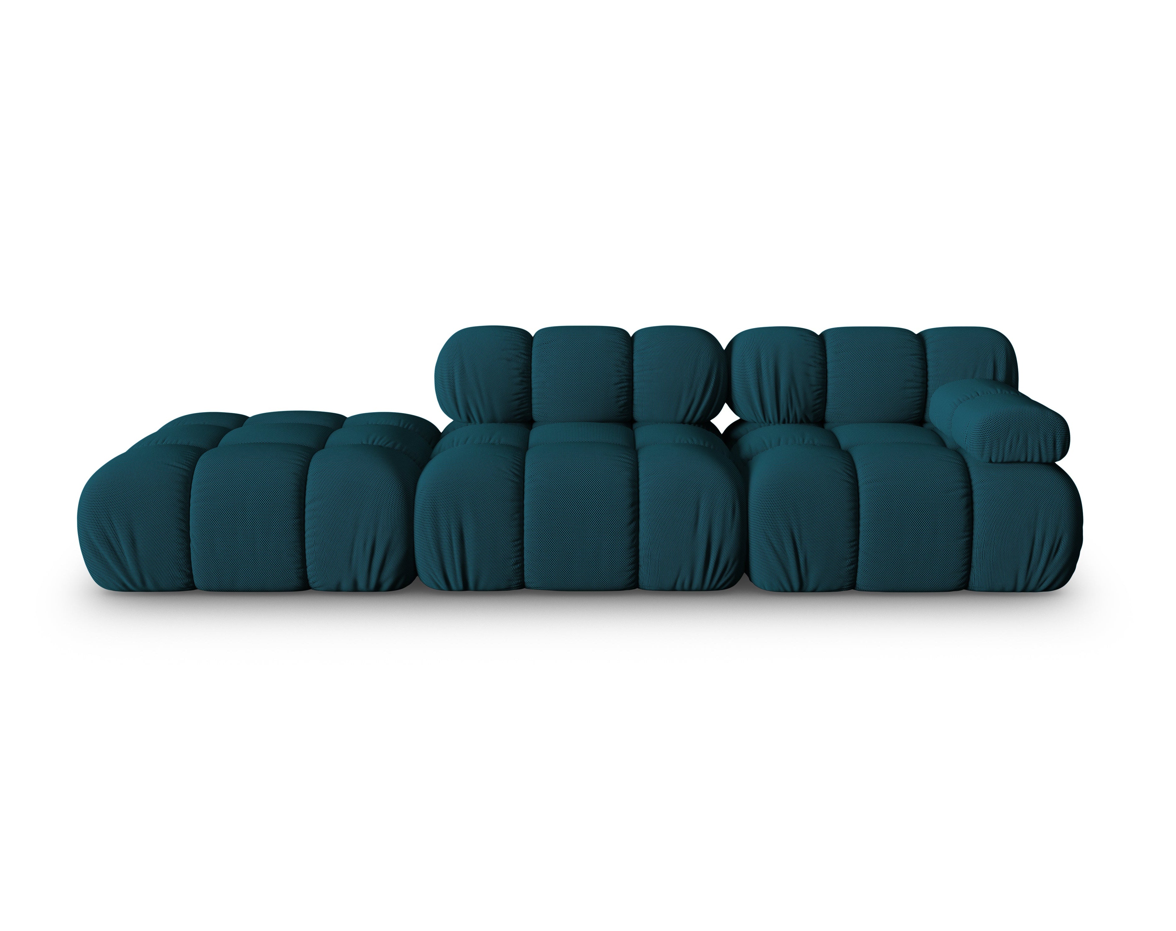 Sofa modułowa otwarta lewostronna BELLIS morska tkanina 3D