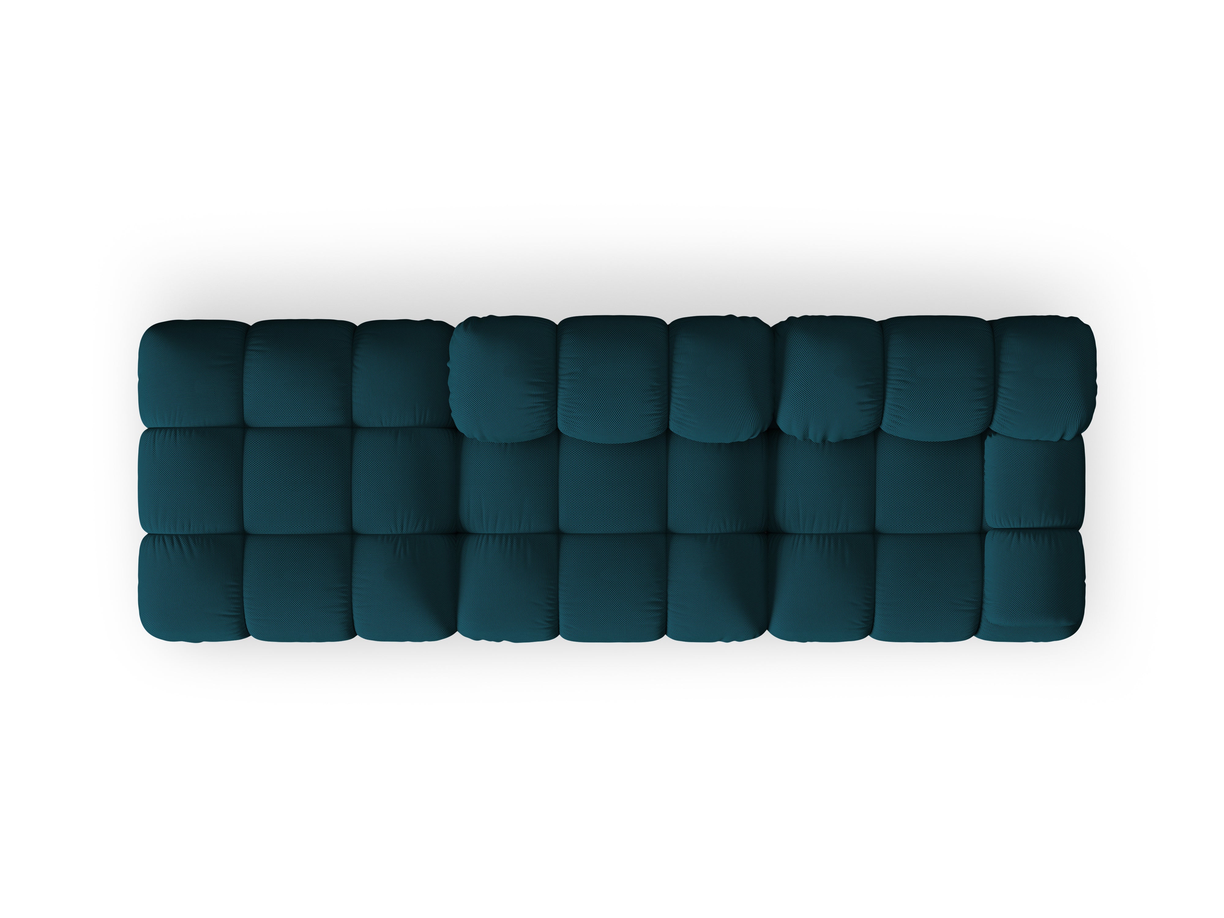 Sofa modułowa otwarta lewostronna BELLIS morska tkanina 3D