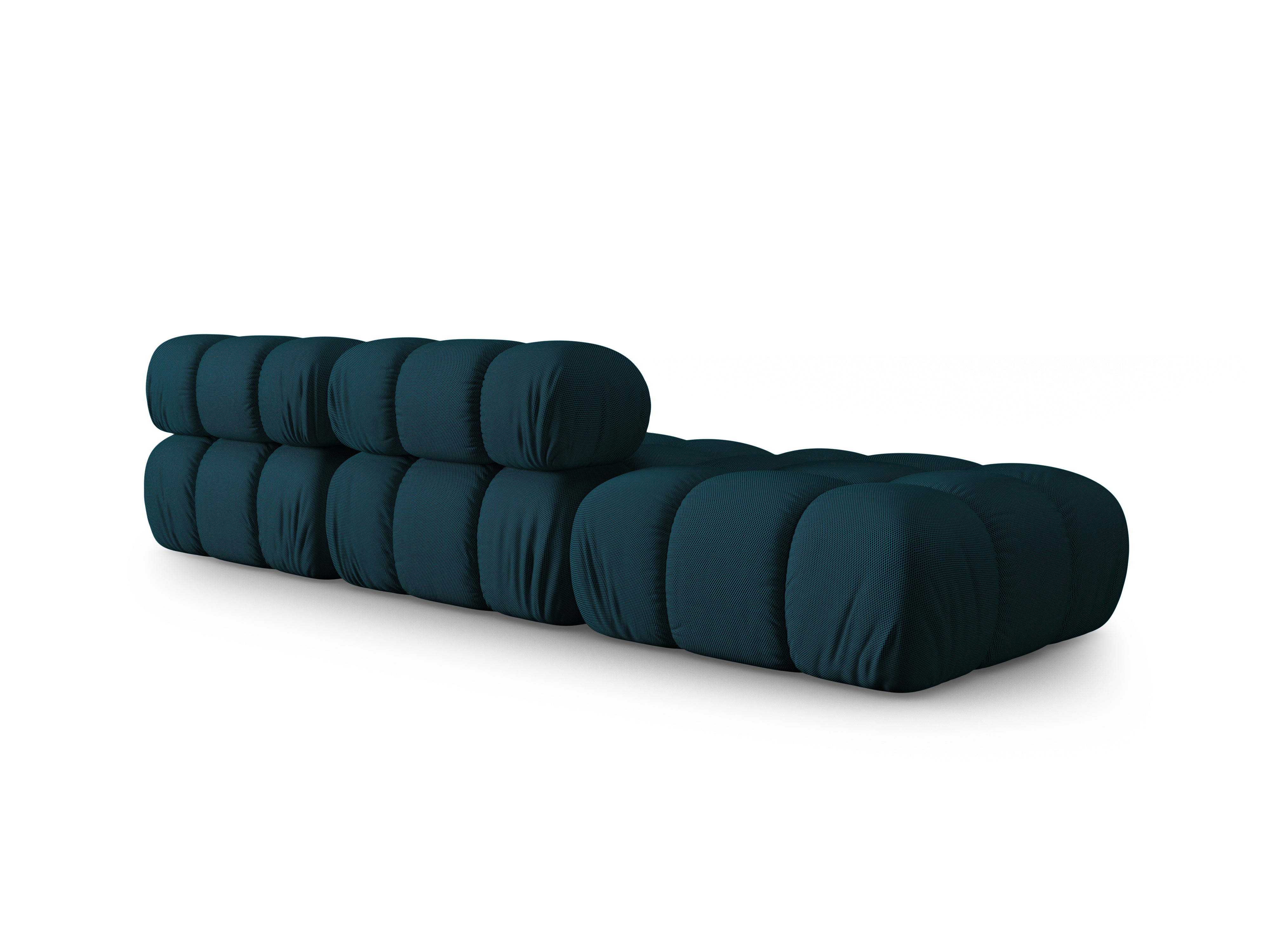 Sofa modułowa otwarta lewostronna BELLIS morska tkanina 3D