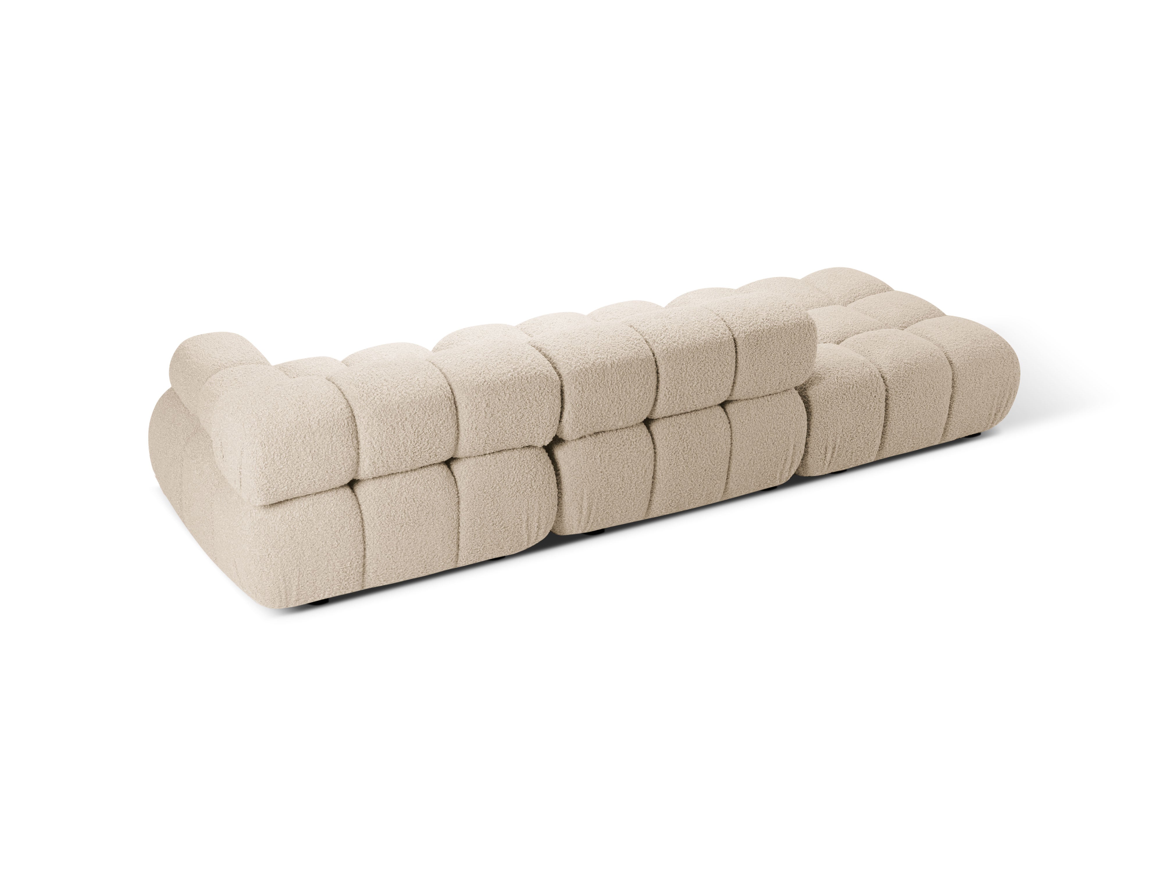 Sofa modułowa otwarta lewostronna BELLIS beżowy boucle