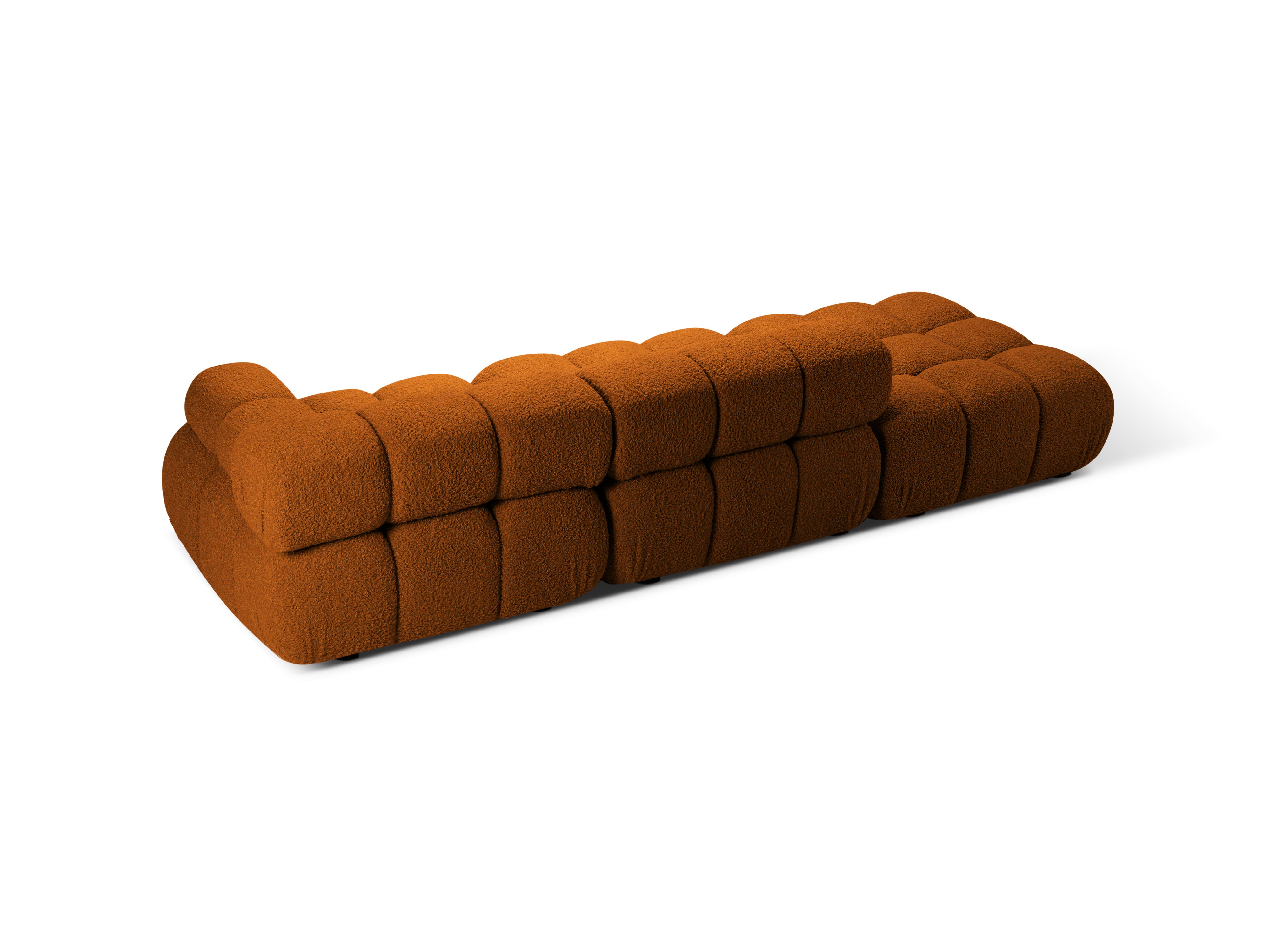 Sofa modułowa otwarta lewostronna BELLIS ceglany boucle